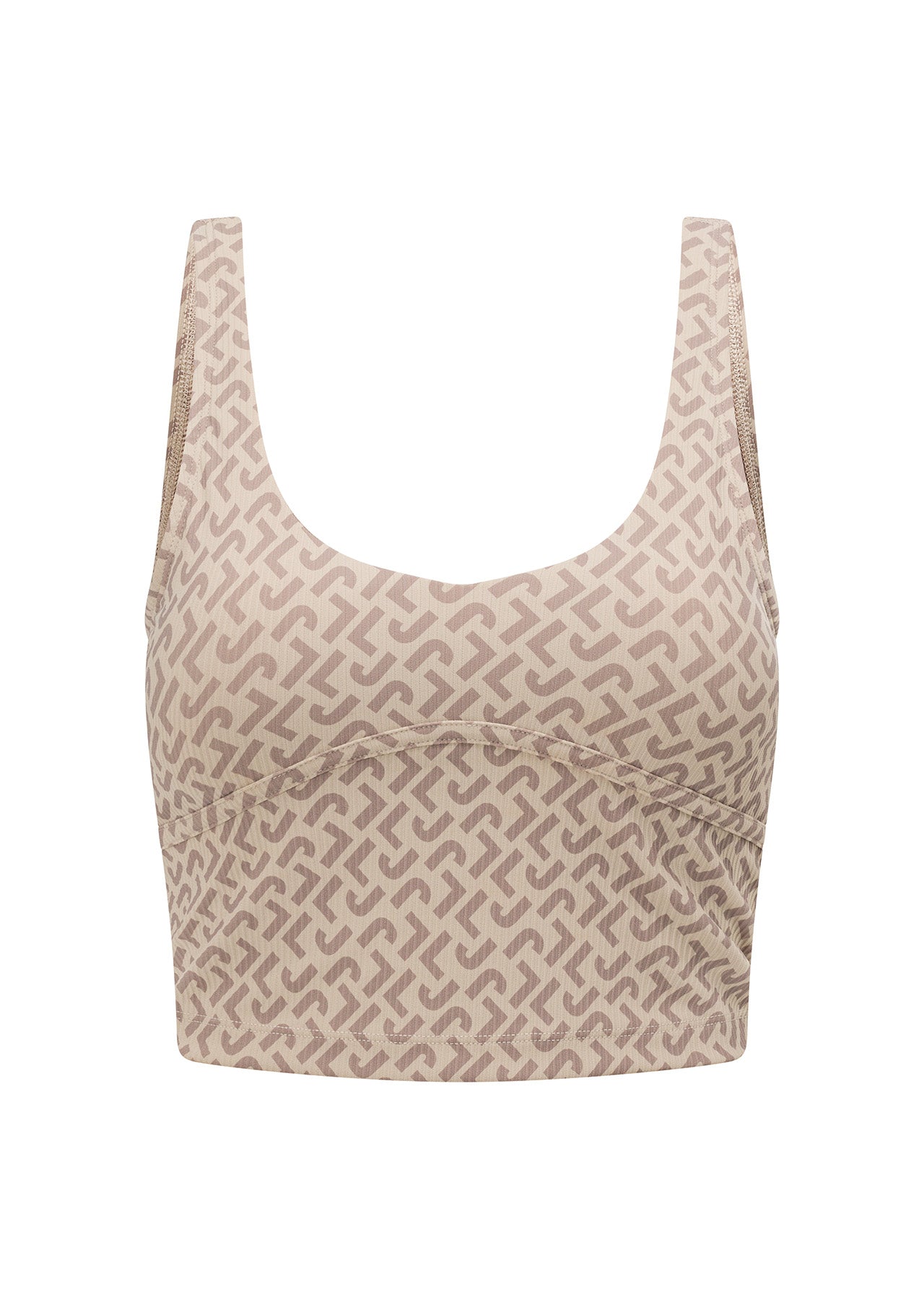 Lorna Jane Monogrammatic Rib Bra Tank Combo - Monogrammatic Print