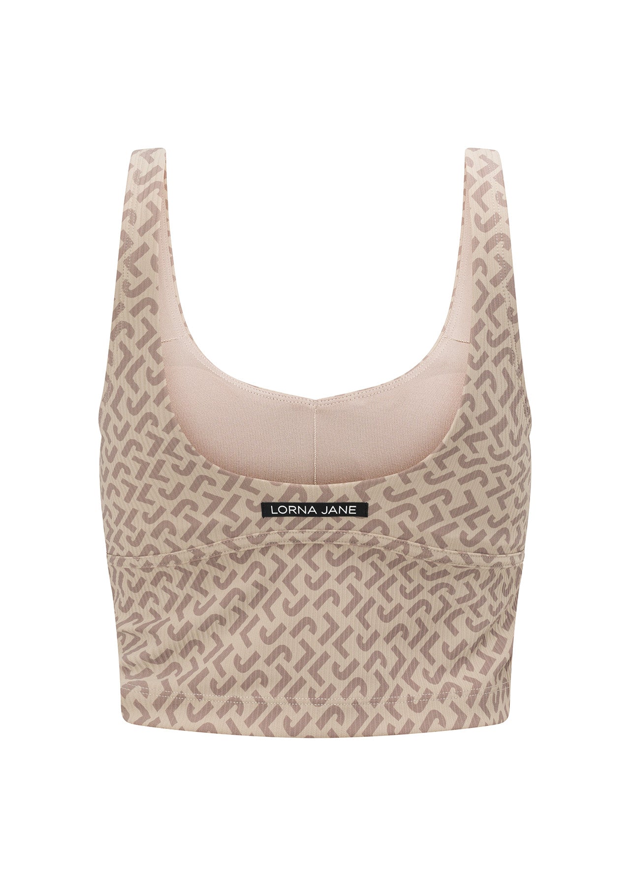 Lorna Jane Monogrammatic Rib Bra Tank Combo - Monogrammatic Print