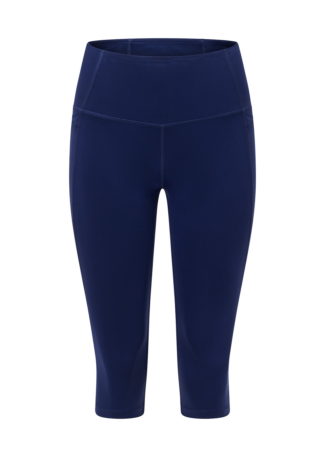 Lorna Jane Distance Stomach Support Phone Pocket 3/4 Leggings - Marine