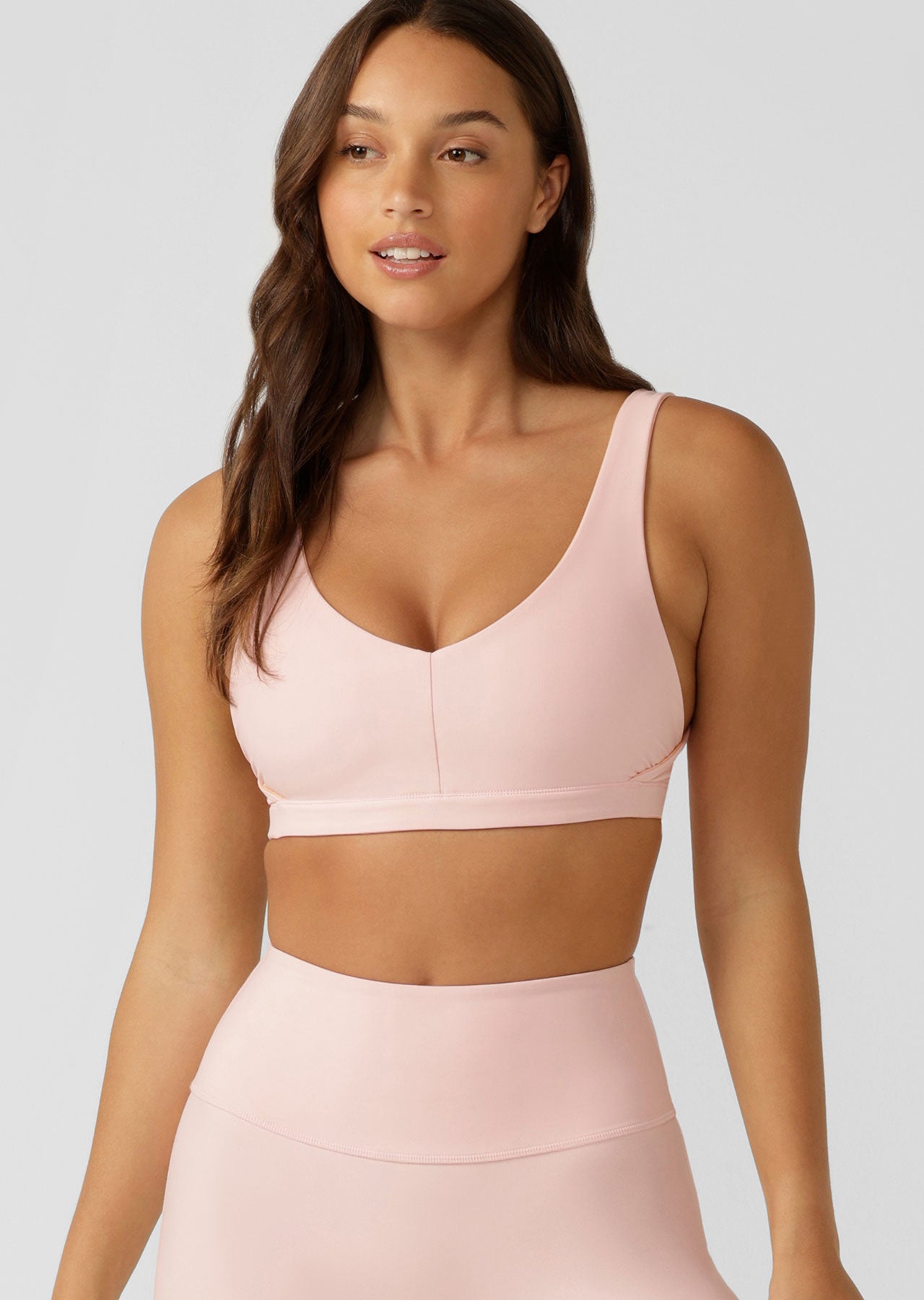 Lorna Jane Reversible Swim Sports Bra - Watercolour Check Print