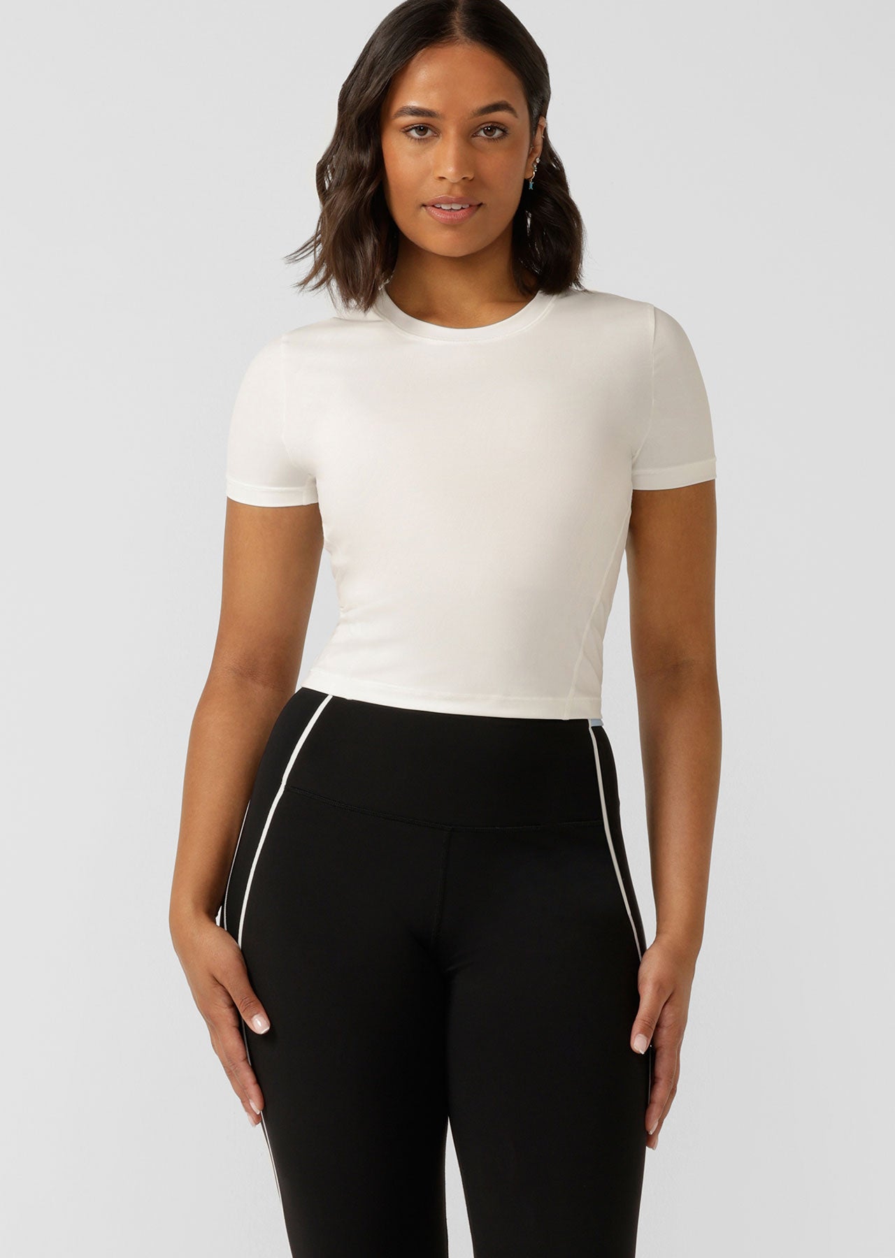 Lorna Jane Sprint To Swim T Shirt - Porcelain