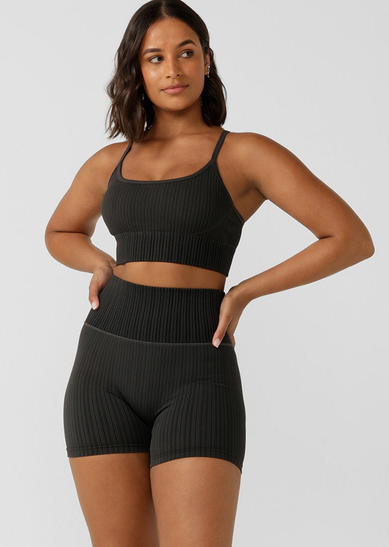 Lorna Jane Seamless Swim Bike Shorts - Black