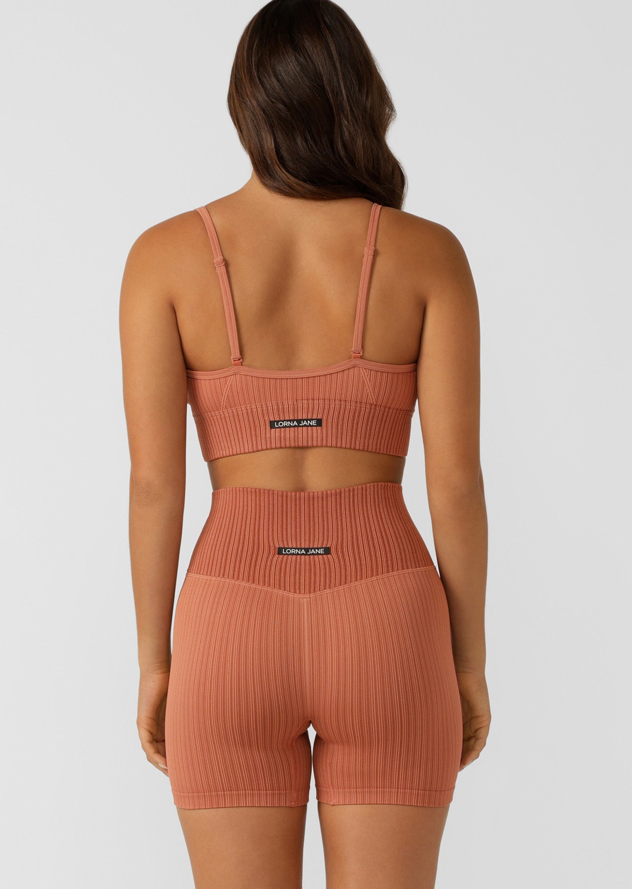 Lorna Jane Seamless Swim Bike Shorts - RUST