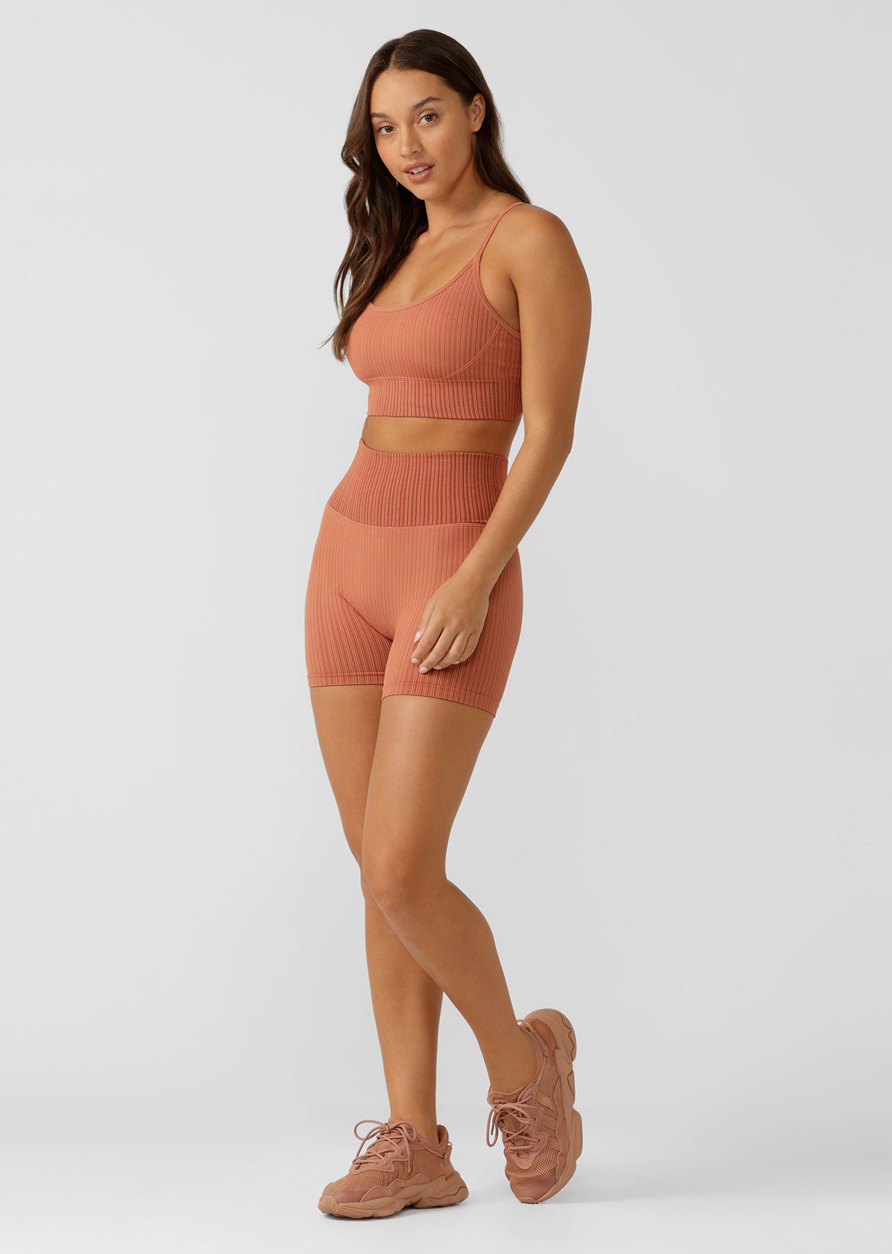 Lorna Jane Seamless Swim Bike Shorts - RUST