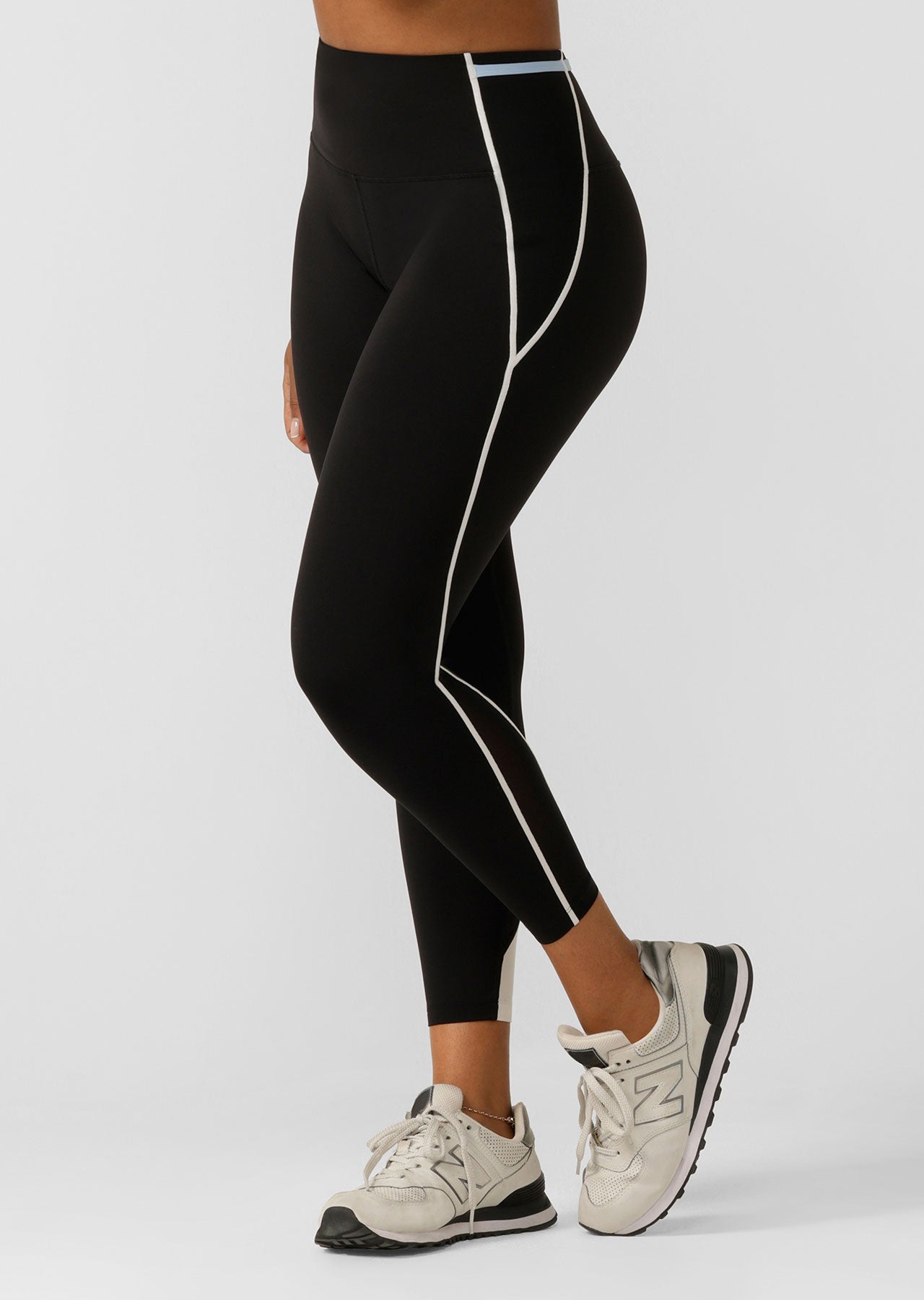 Lorna Jane Sprint To Swim Pocket Ankle Biter Leggings - Black Multi