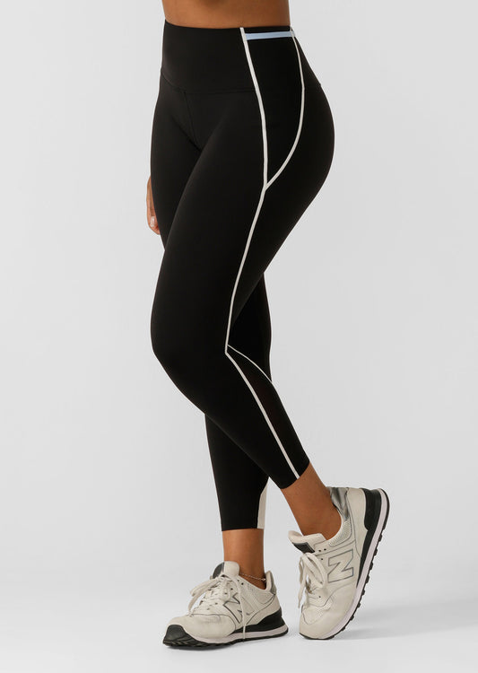 Lorna Jane Sprint To Swim Pocket Ankle Biter Leggings - Black Multi