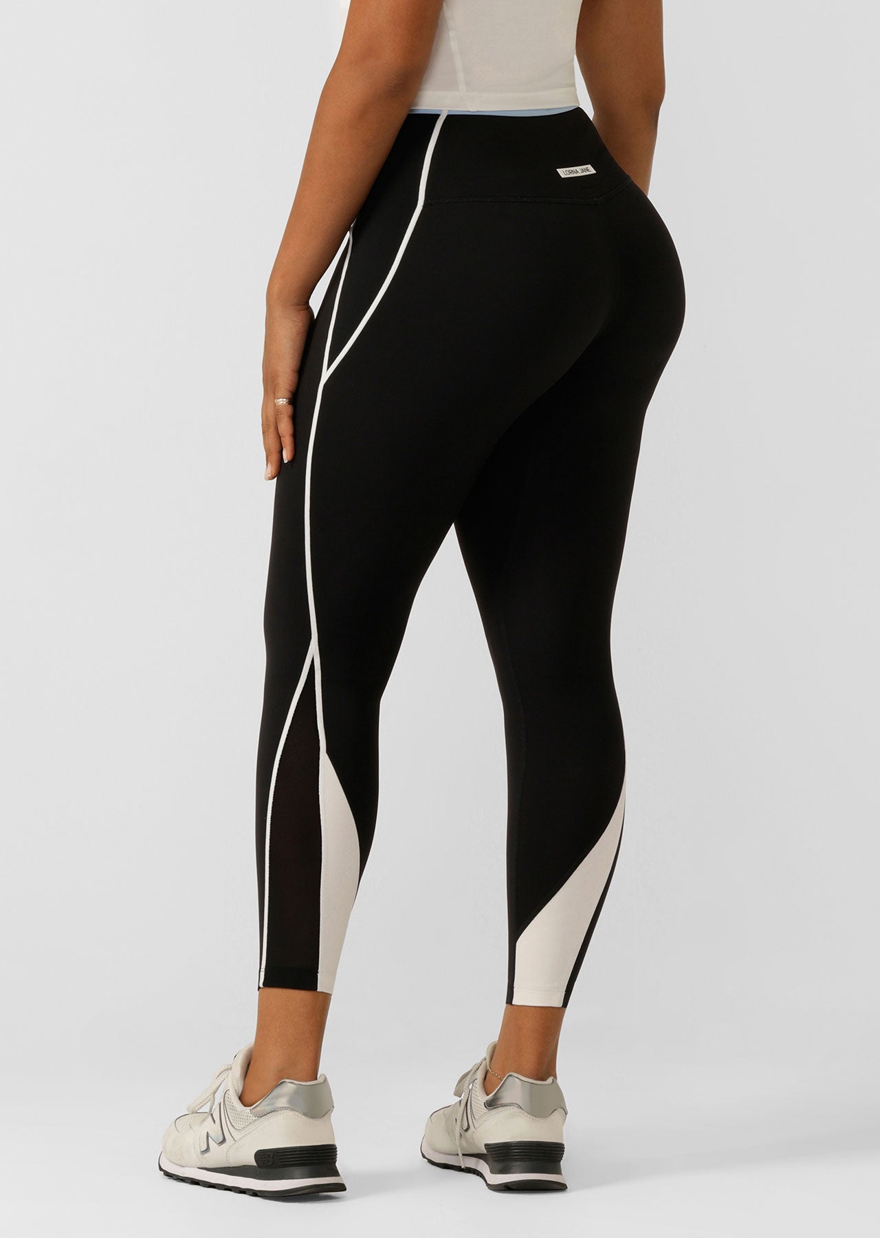 Lorna Jane Sprint To Swim Pocket Ankle Biter Leggings - Black Multi