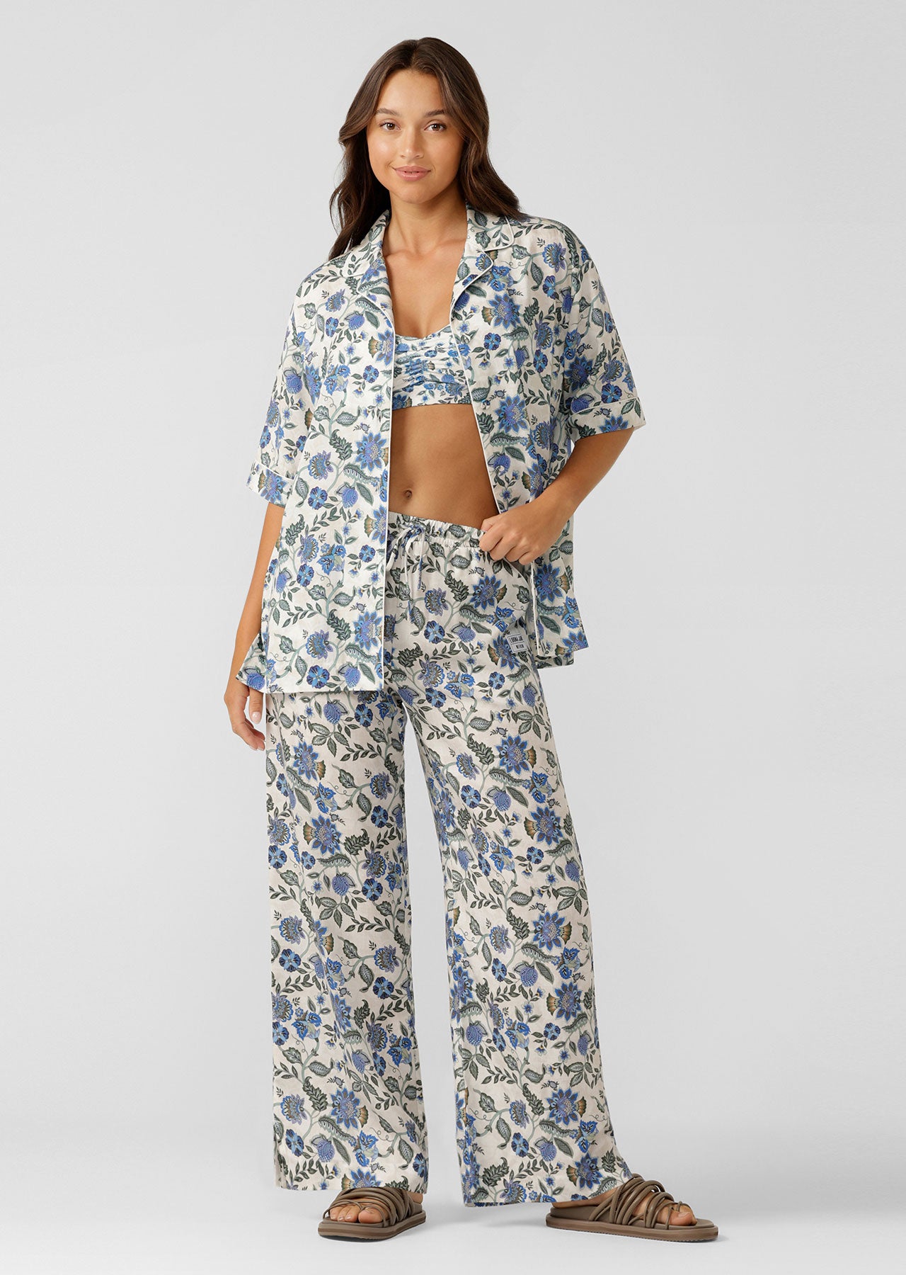 Lorna Jane Happy Hour Shirt - Native Garden Floral Print