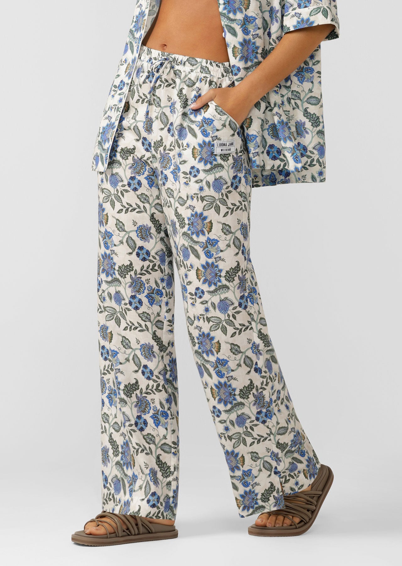 Lorna Jane Happy Hour Pants - Native Garden Floral Print