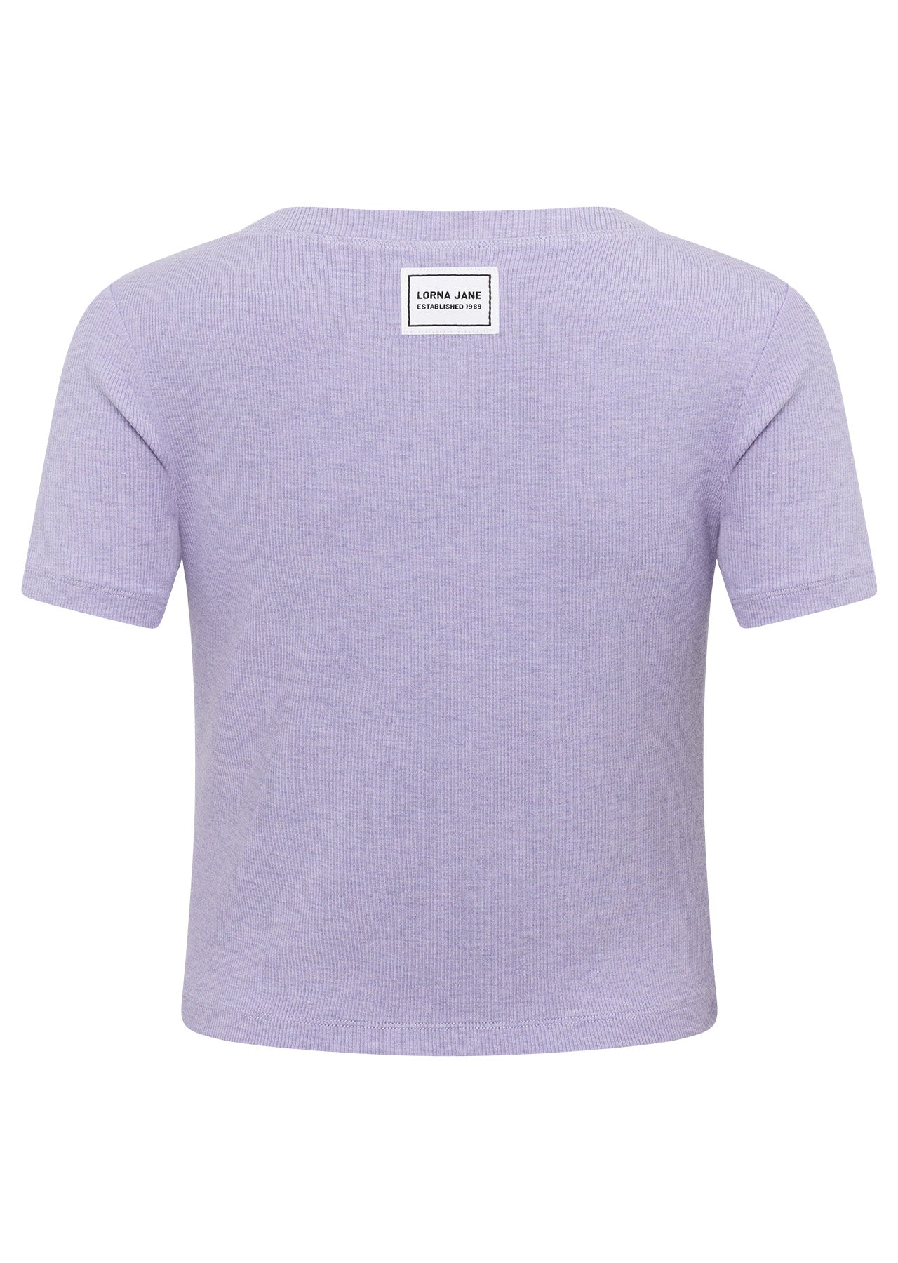 Lorna Jane Modal Luxe Lounge Rib Tee - Lavender Marl