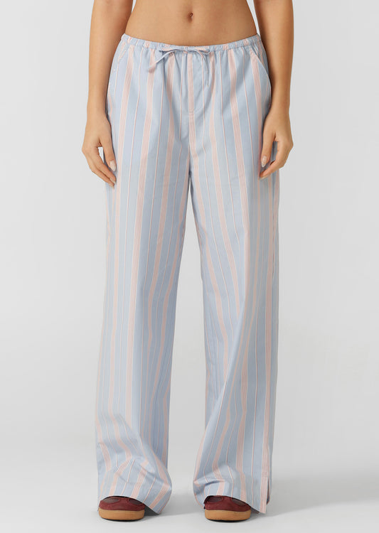 Lorna Jane Stripe Lounge Pants - Blue Multi Stripe