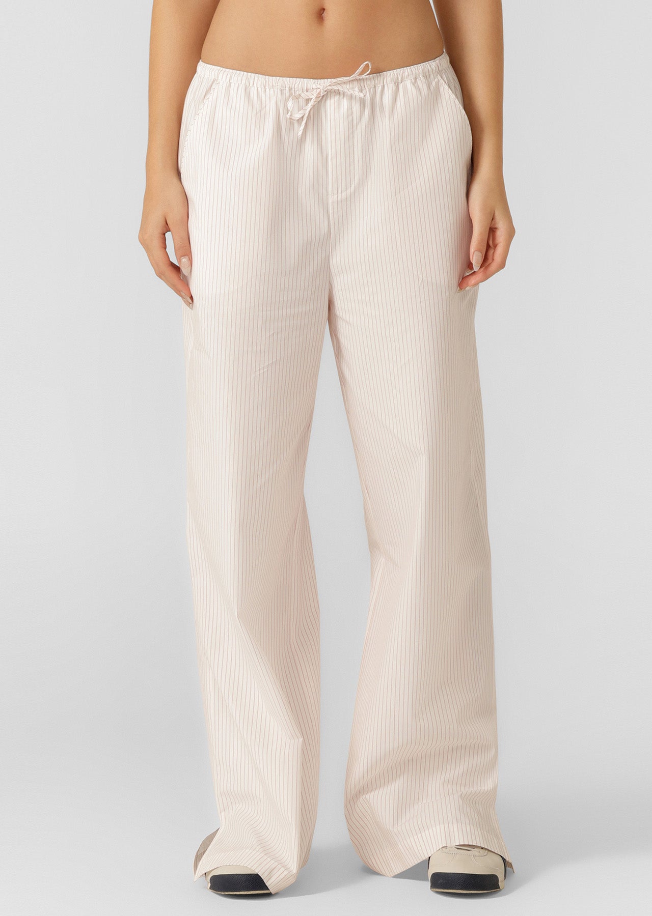 Lorna Jane Stripe Lounge Pants - Red Stripe