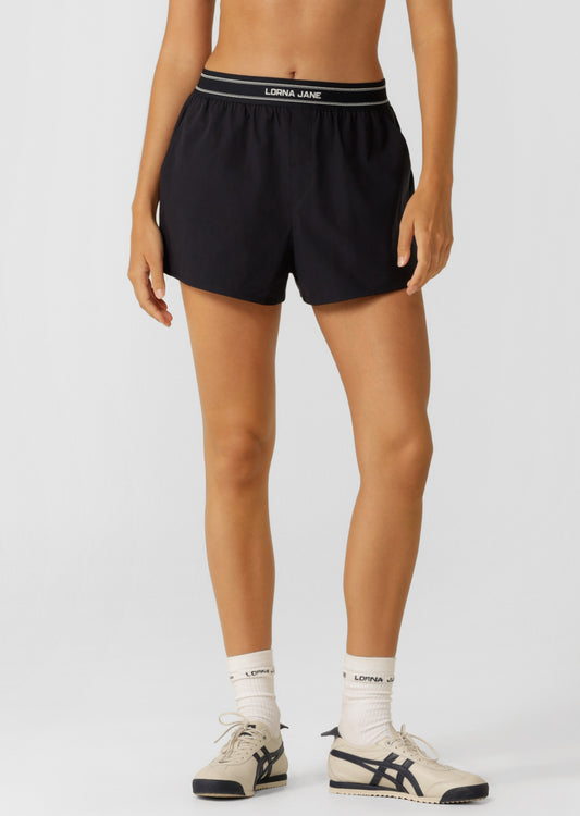 Lorna Jane Effortless Boxer Shorts - Midnight Blue
