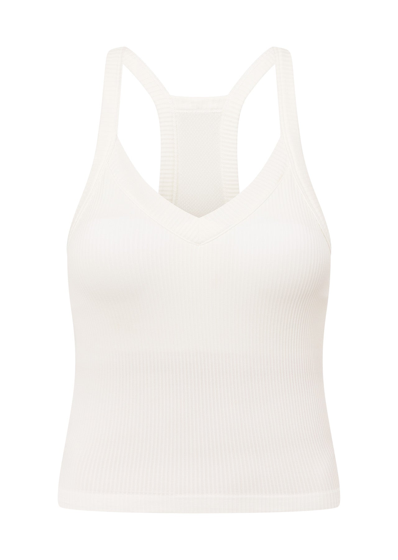 Lorna Jane Seamless Crop Tank Bra Combo - Porcelain