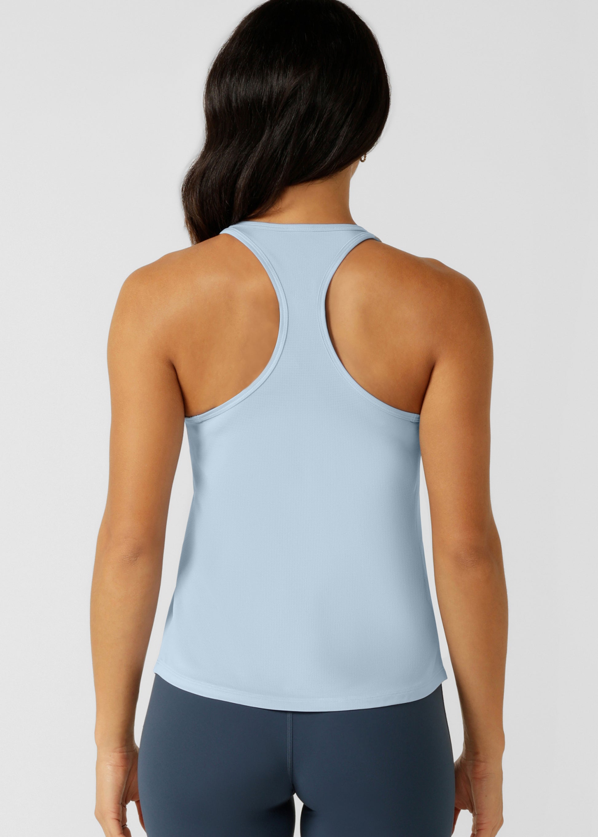 Lorna Jane Take Charge Active Mesh Tank - Light Moontide