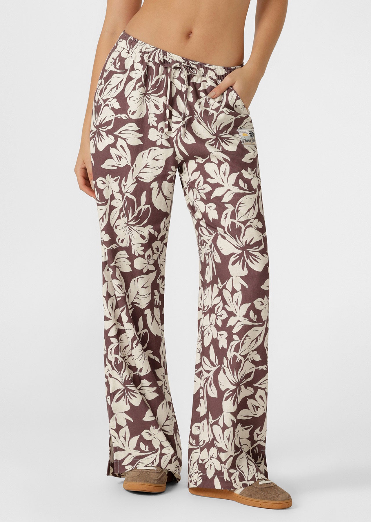Lorna Jane Hibiscus Weekend Pants - Hibiscus Print