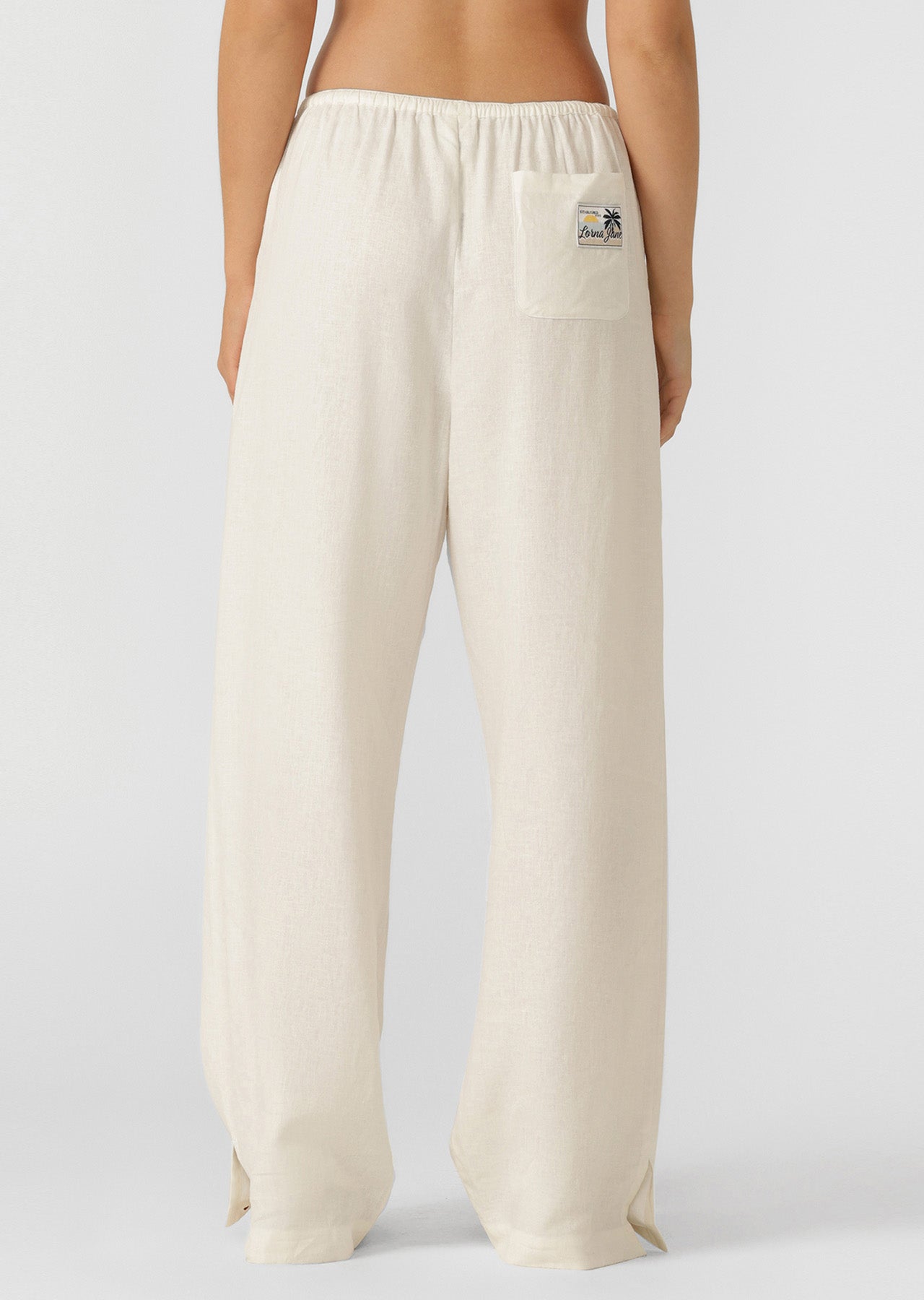 Lorna Jane Linen Lounge Pants - Porcelain