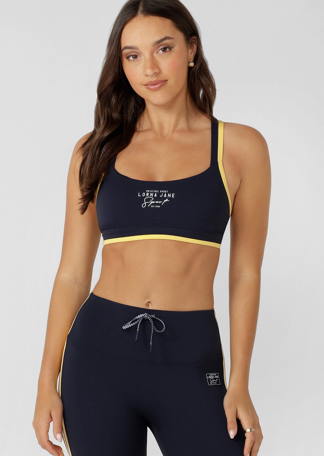 Lorna Jane Sprint To Finish Sports Bra - Oxford Navy