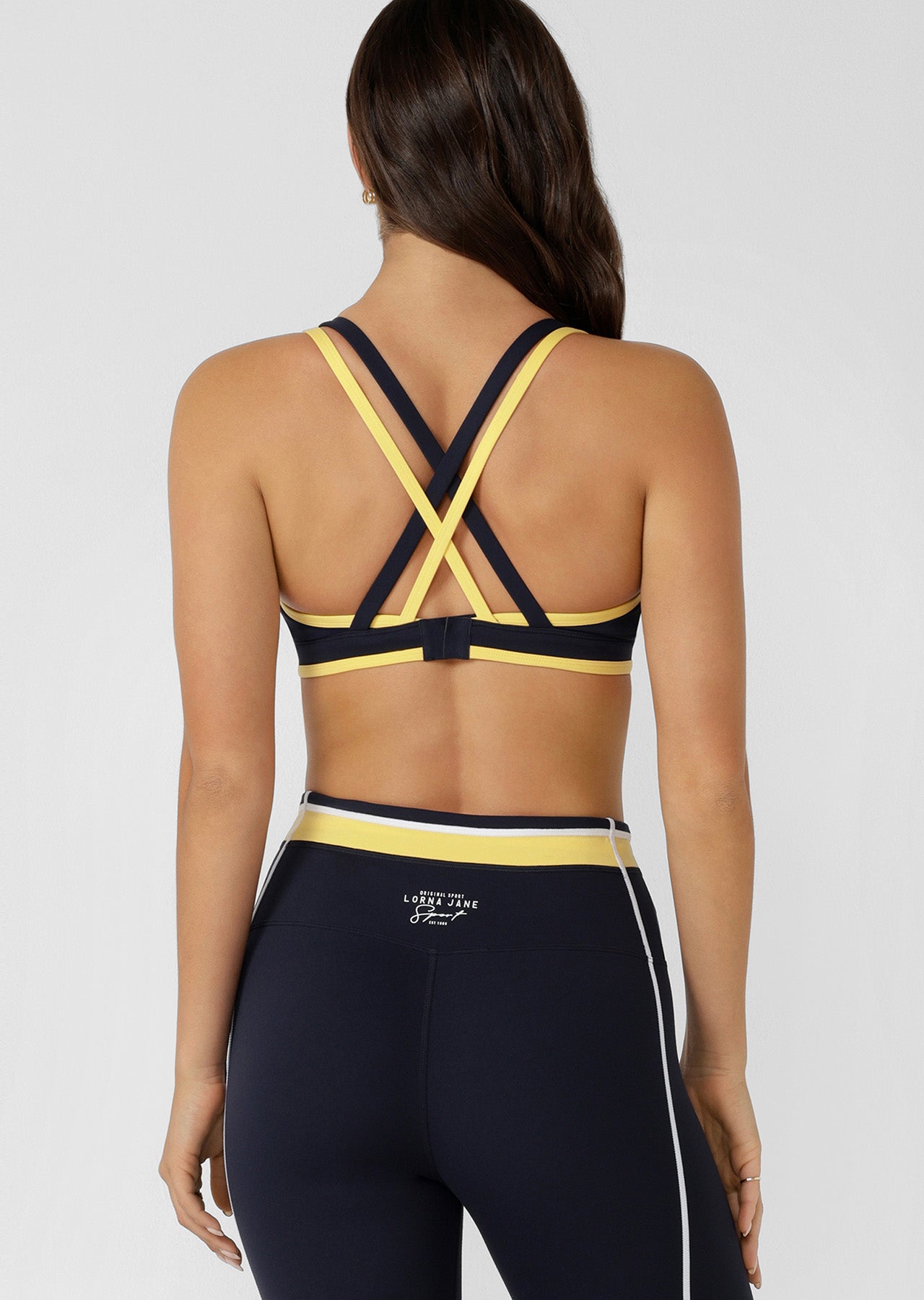 Lorna Jane Sprint To Finish Sports Bra - Oxford Navy