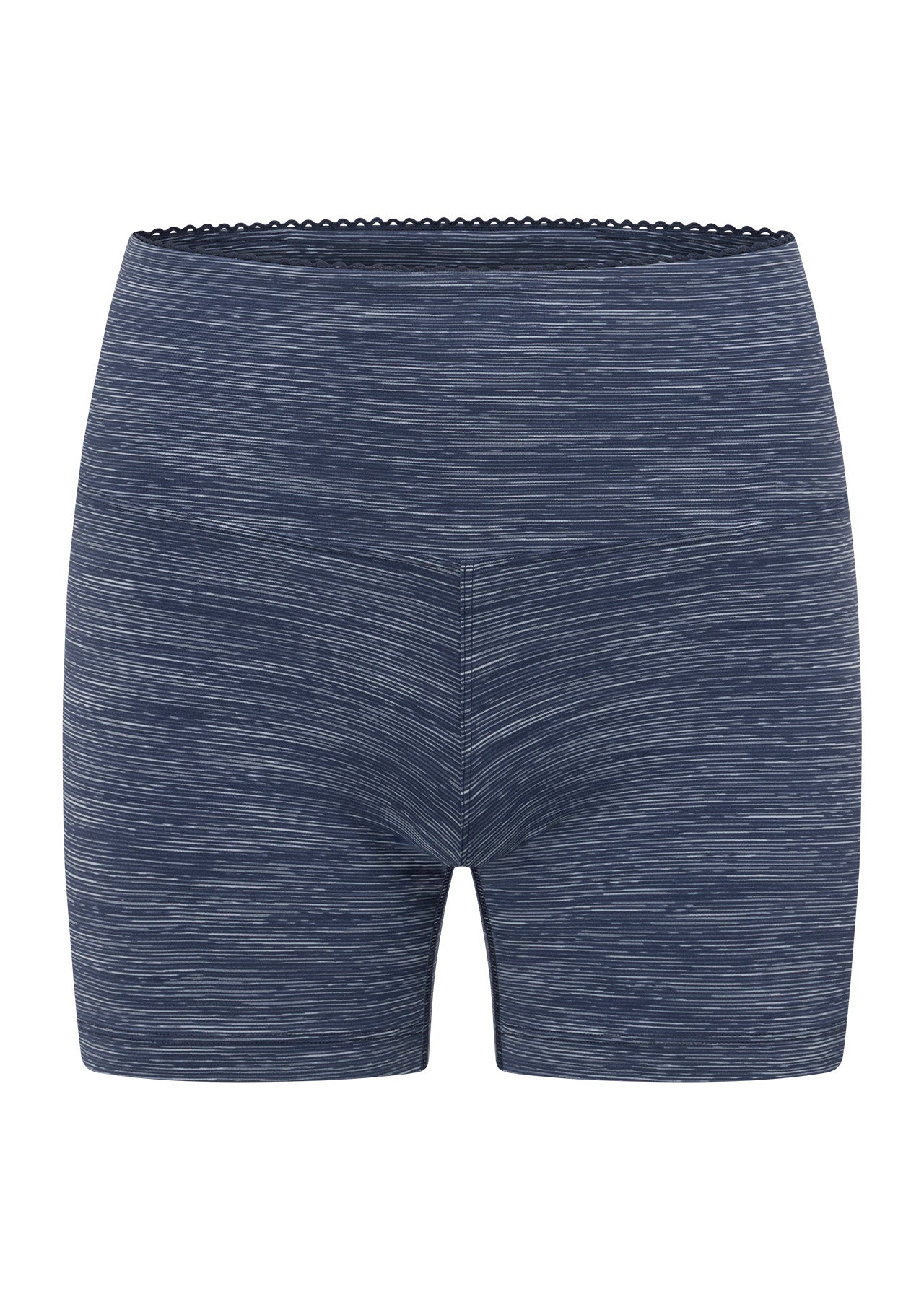 Lorna Jane Retro 12cm Bike Shorts - Deep Dive Blue Marl