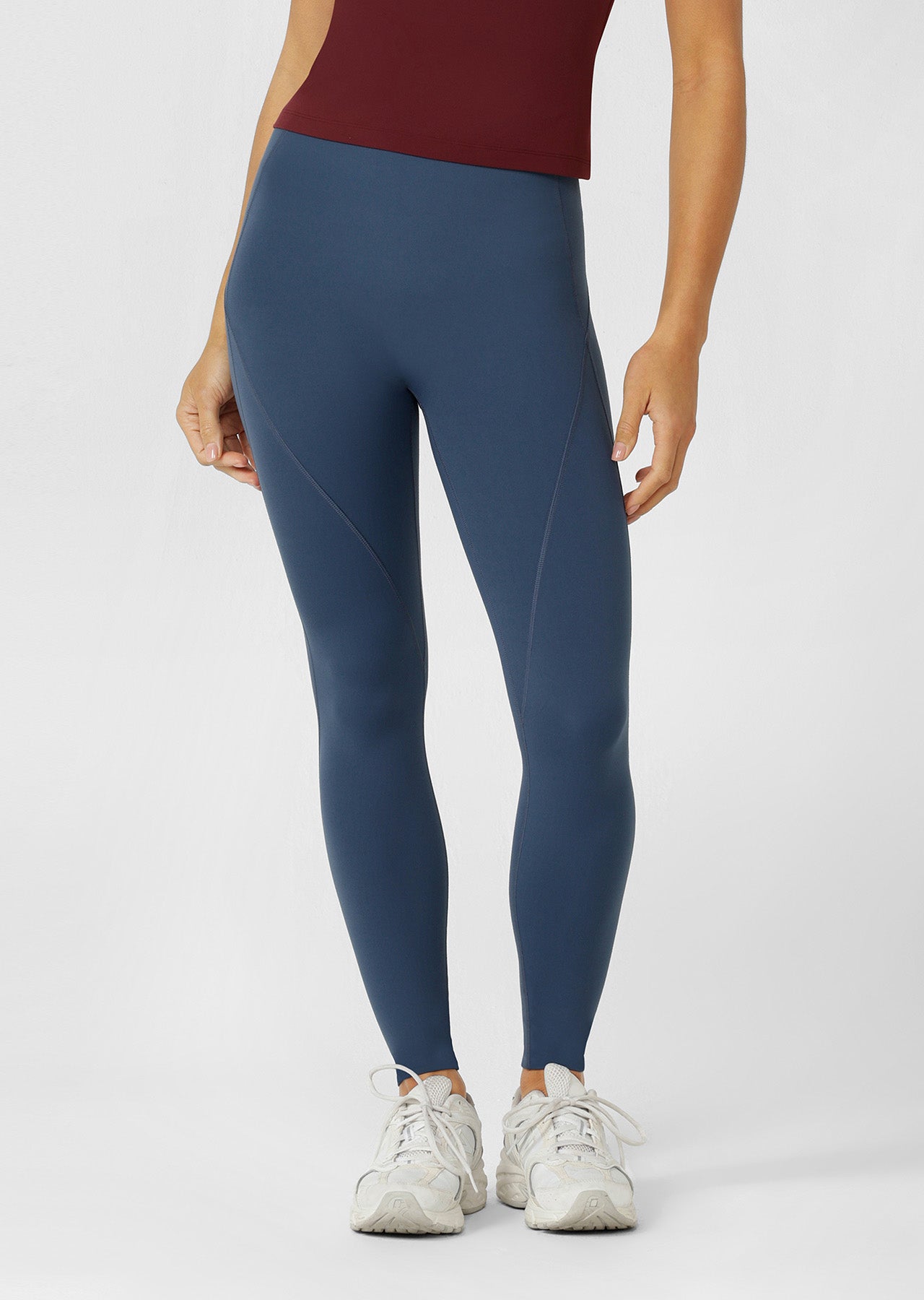 Lorna Jane Second To None Full Length Leggings - Deep Dive Blue
