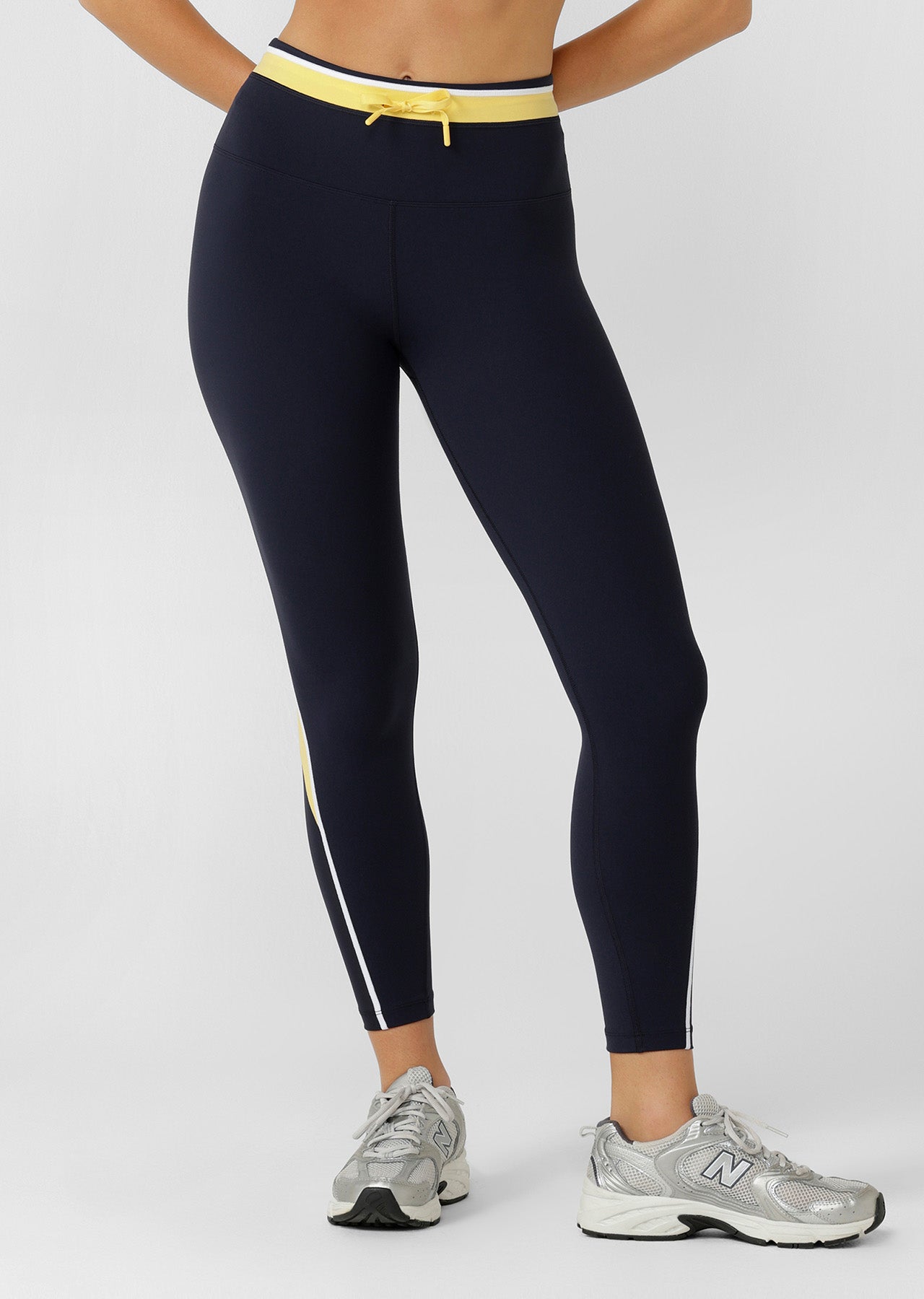 Lorna Jane Sprint To Finish Ankle Biter Leggings - Oxford Navy