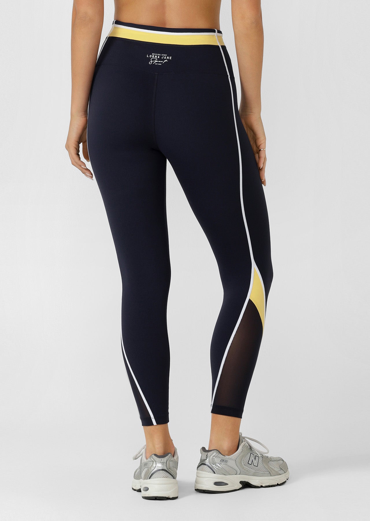 Lorna Jane Sprint To Finish Ankle Biter Leggings - Oxford Navy