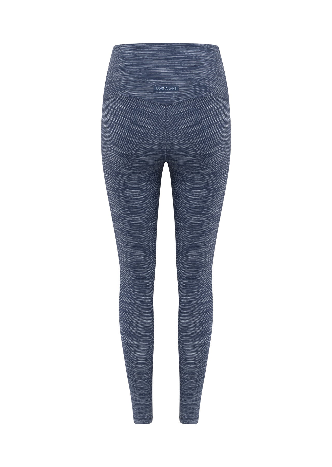 Lorna Jane Retro Ankle Biter Leggings - Deep Dive Blue Marl
