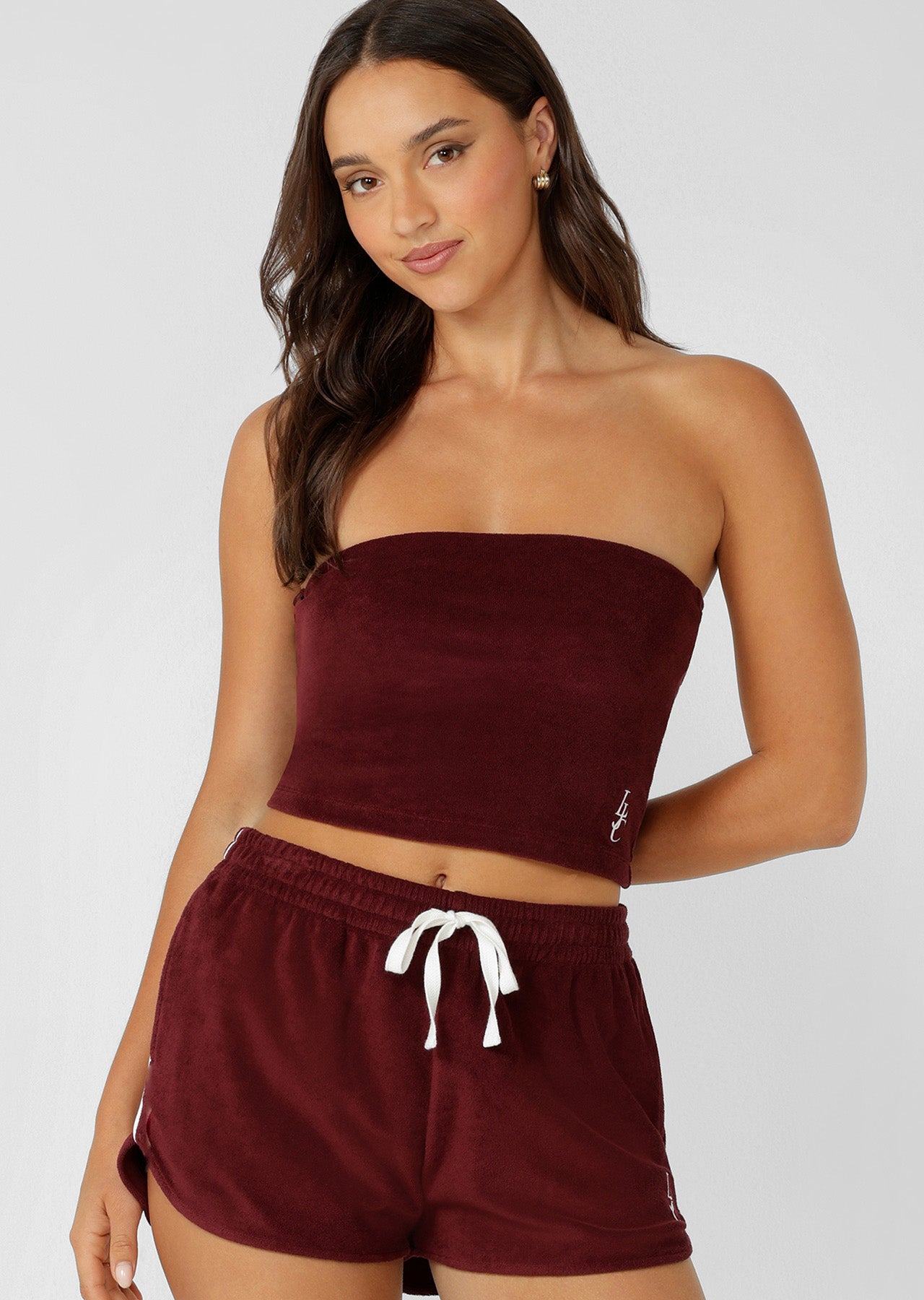 Lorna Jane Marisol Terry Boobtube - Cranberry