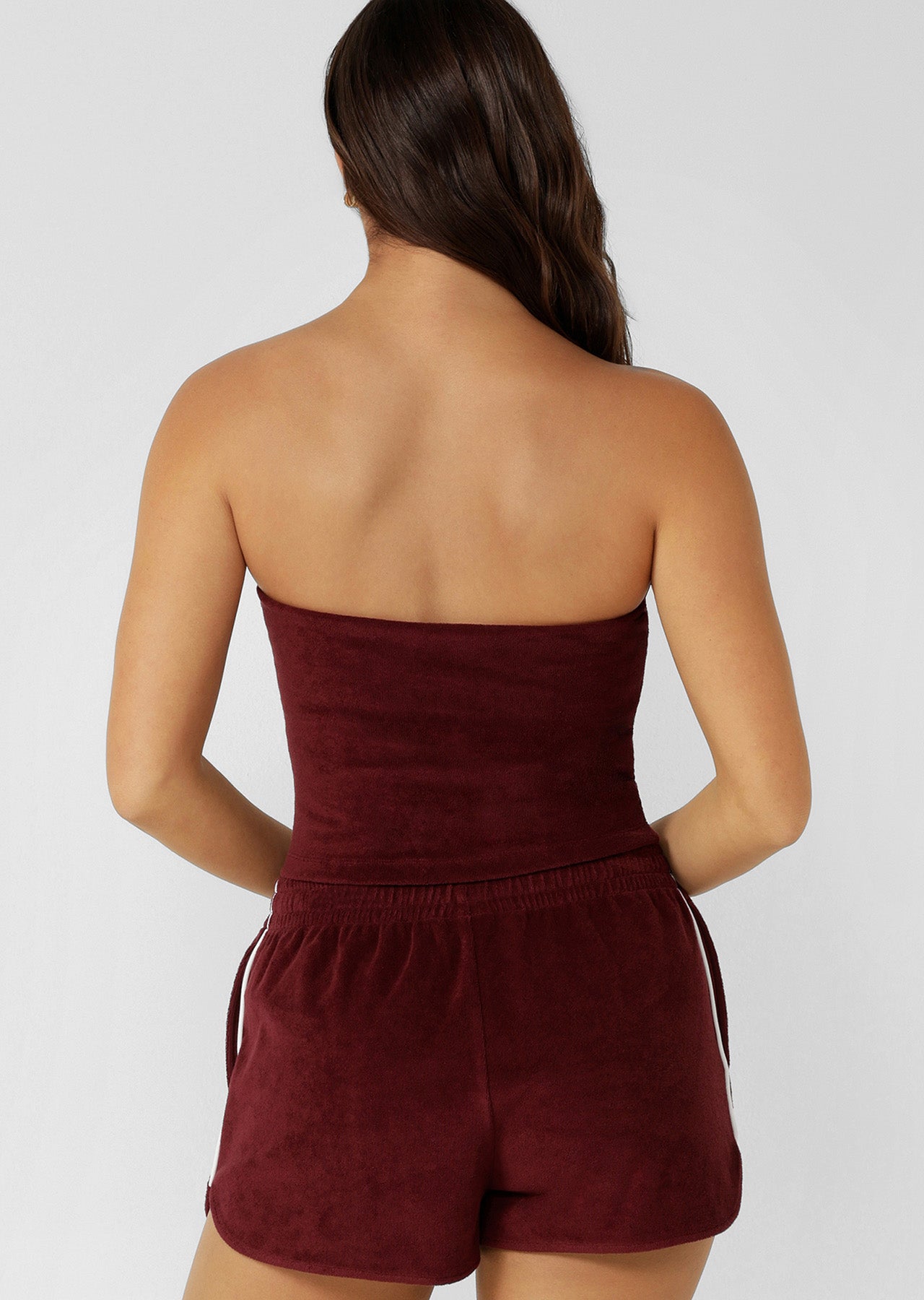 Lorna Jane Marisol Terry Boobtube - Cranberry