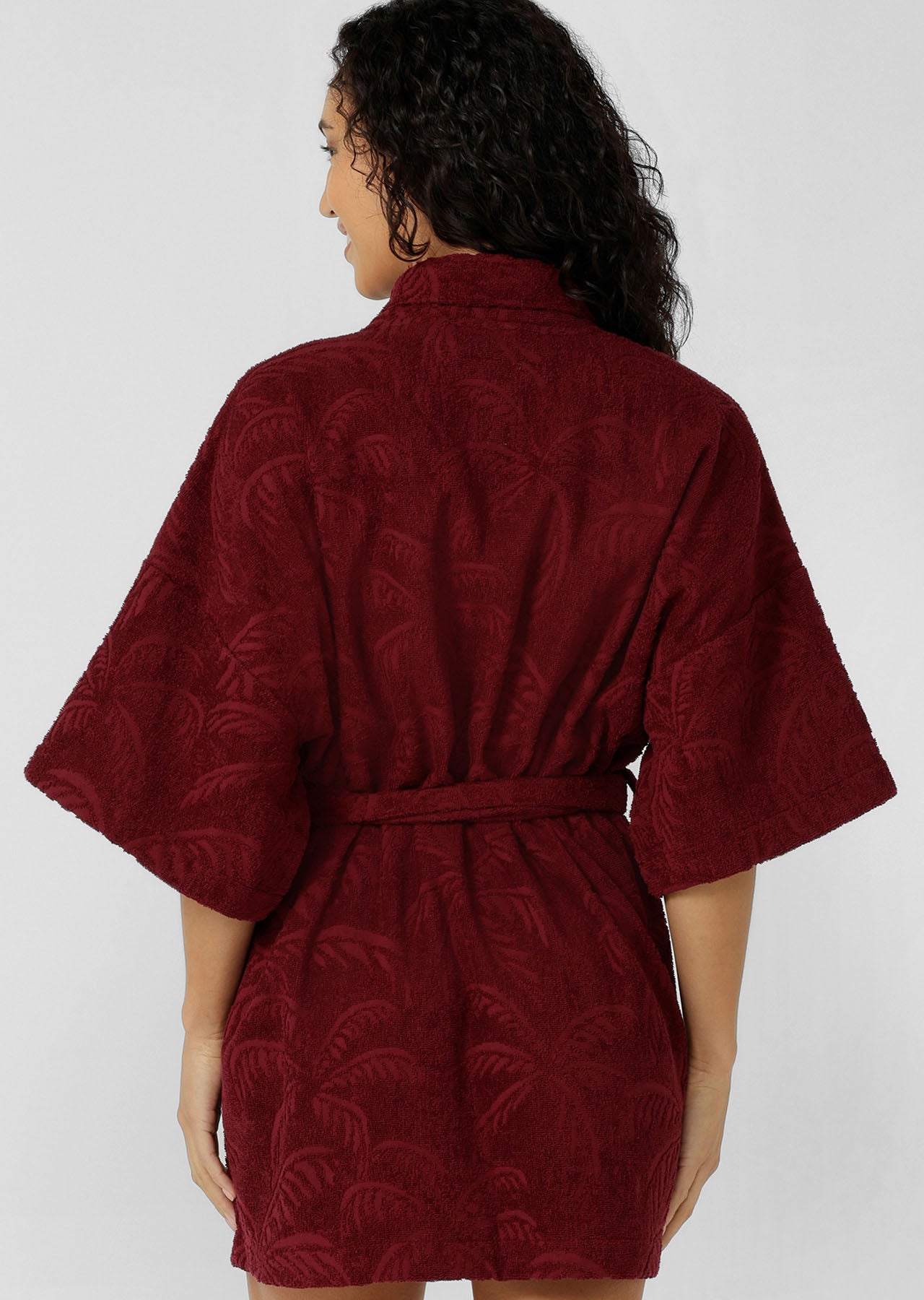 Lorna Jane Calypso Terry Robe - Cranberry