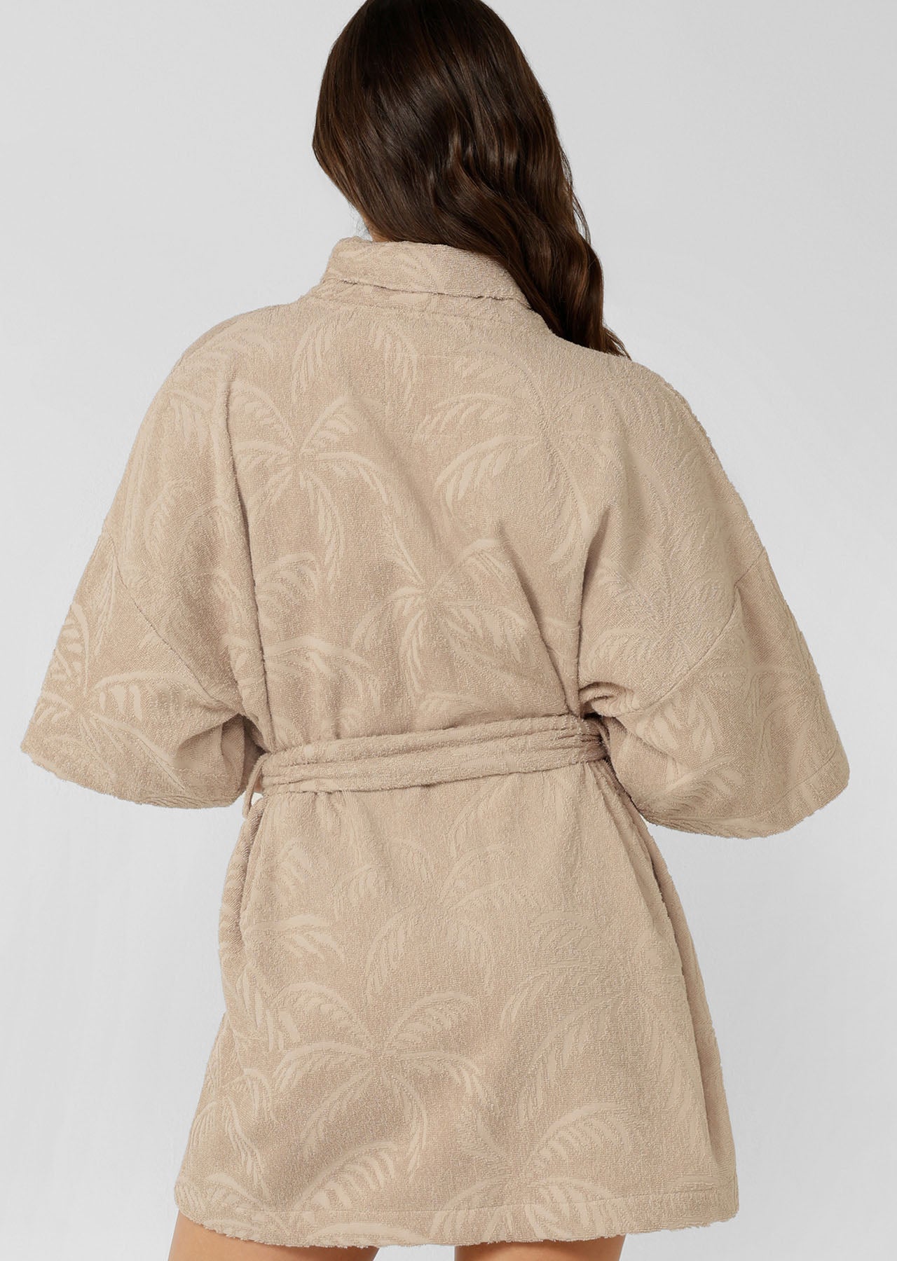 Lorna Jane Calypso Terry Robe - Latte