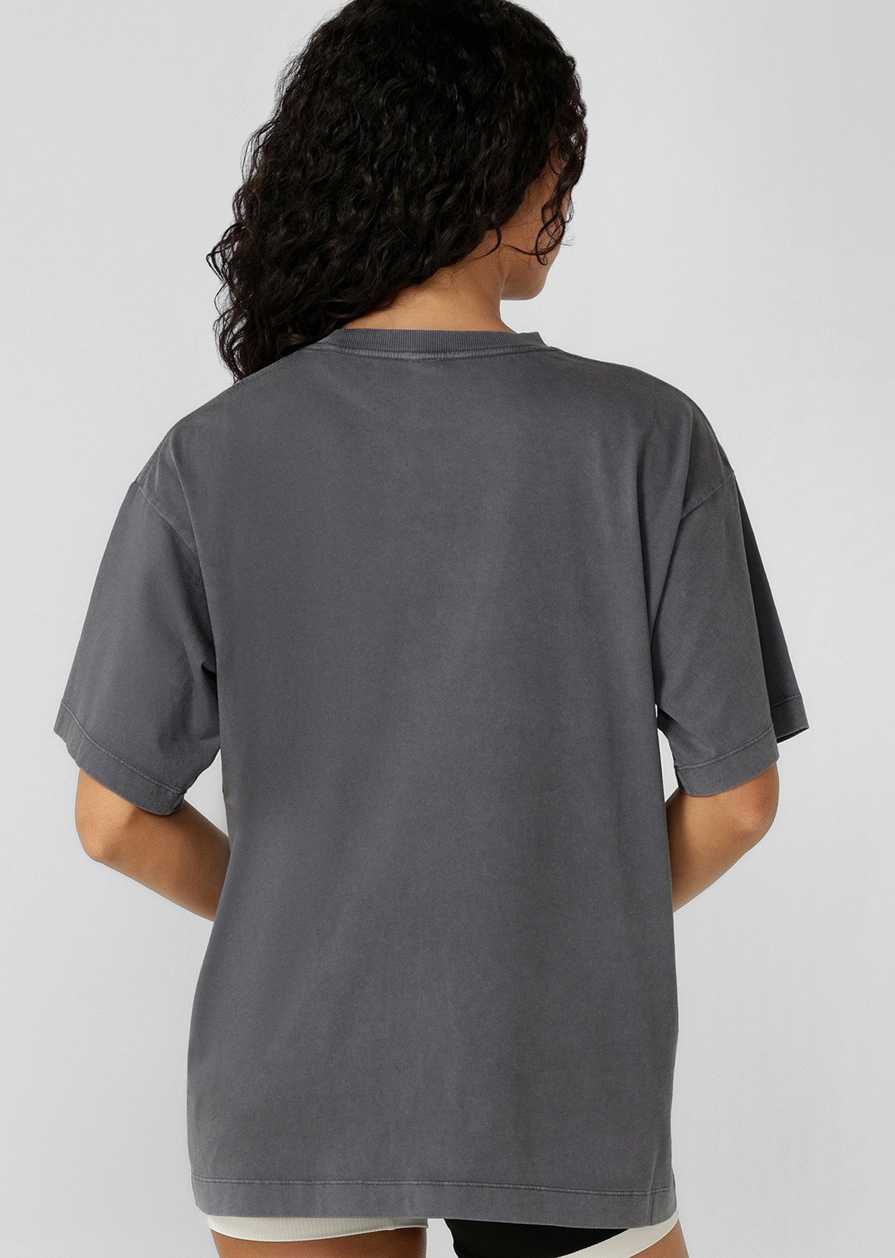 Lorna Jane Summer Sports Washed Boyfriend T-Shirt - Washed Titanium