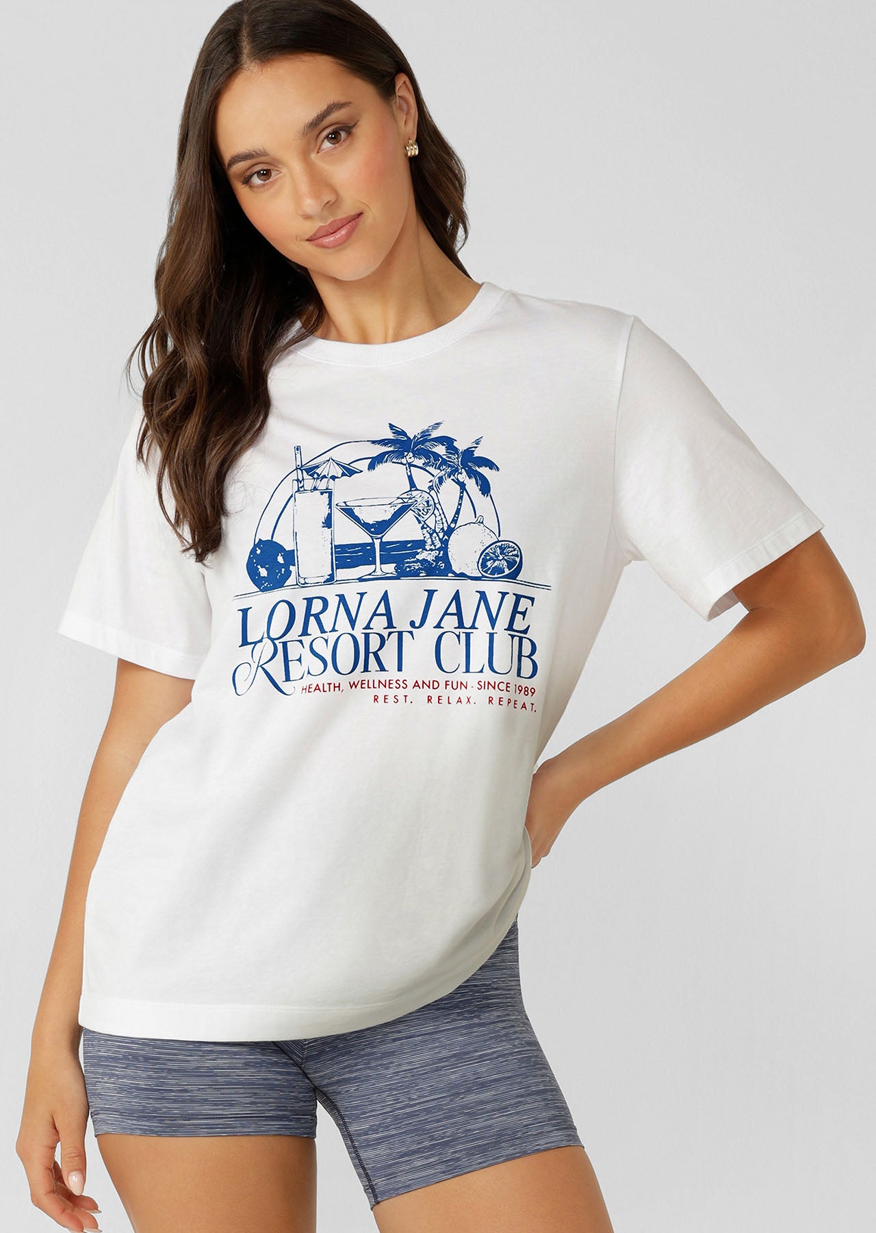 Lorna Jane Summer Resort Relaxed T-Shirt - White