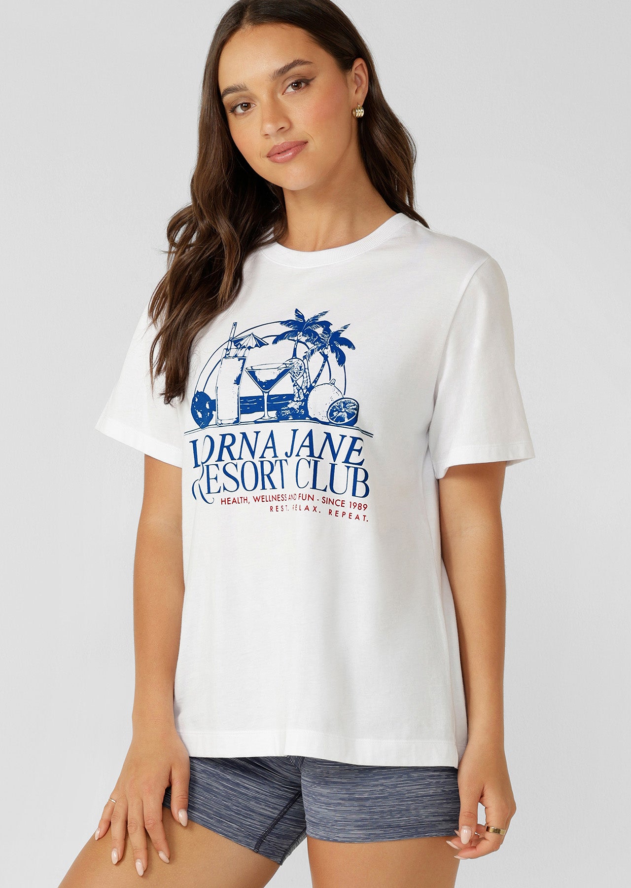 Lorna Jane Summer Resort Relaxed T-Shirt - White