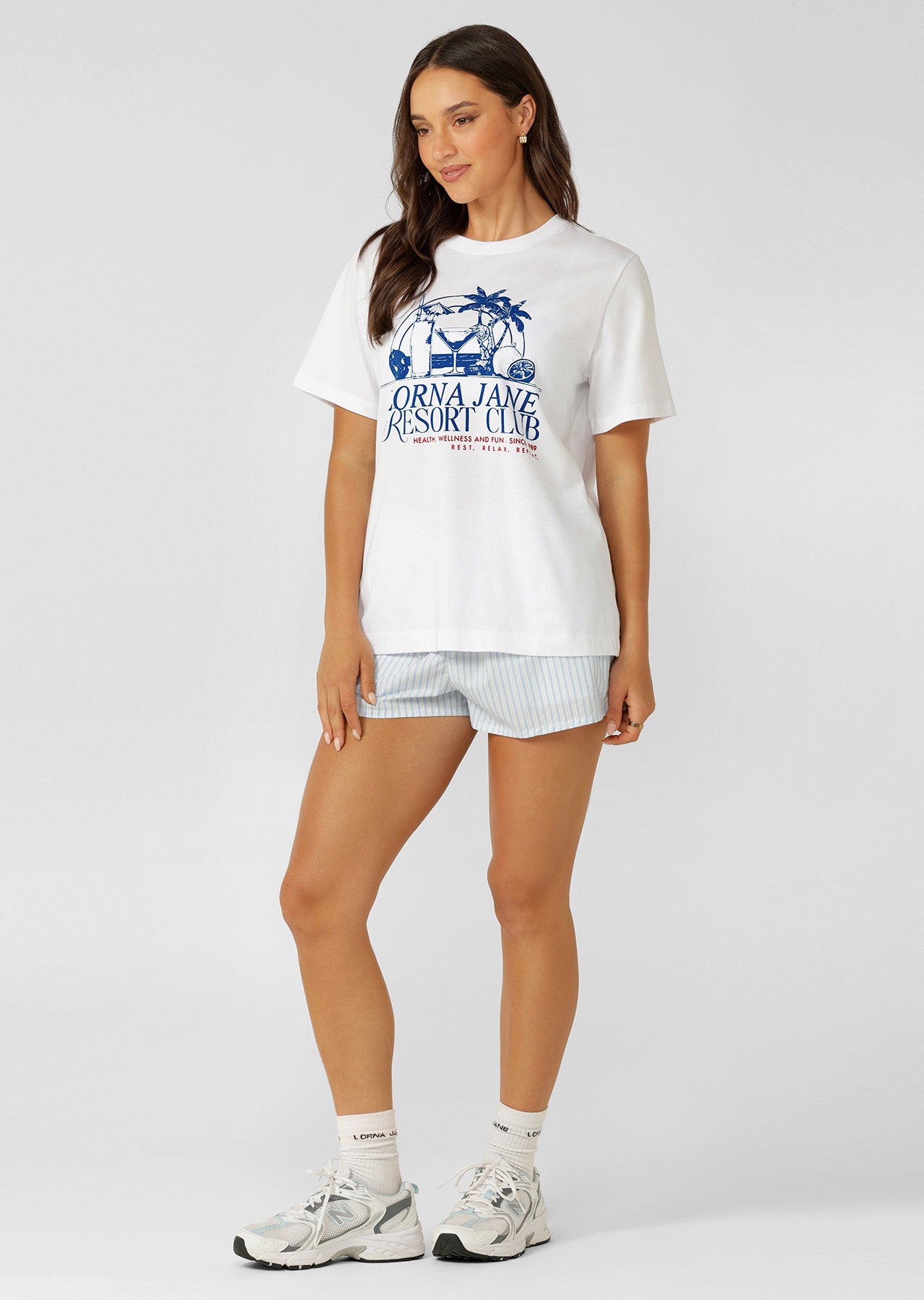 Lorna Jane Summer Resort Relaxed T-Shirt - White