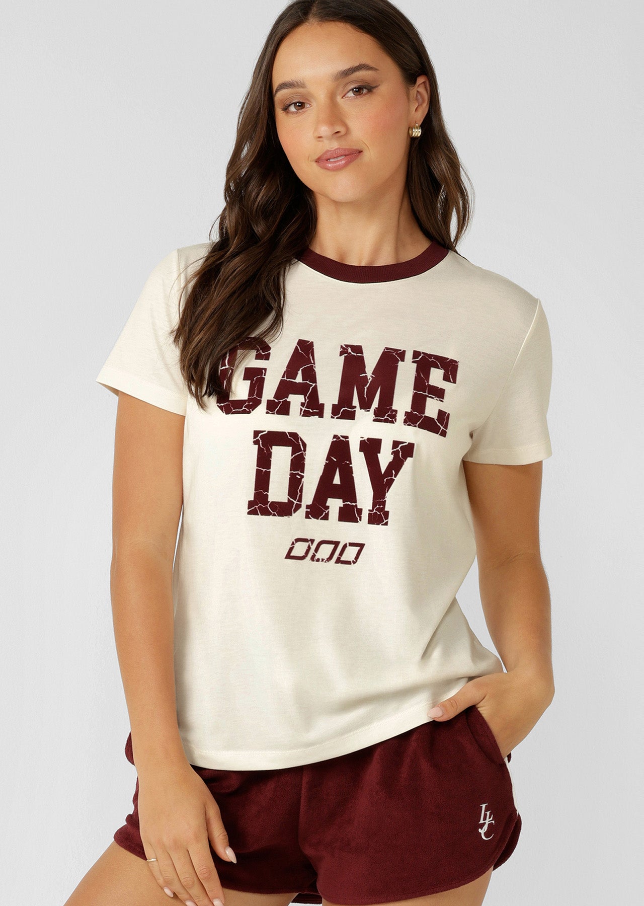 Lorna Jane Game Day T-Shirt - Cream