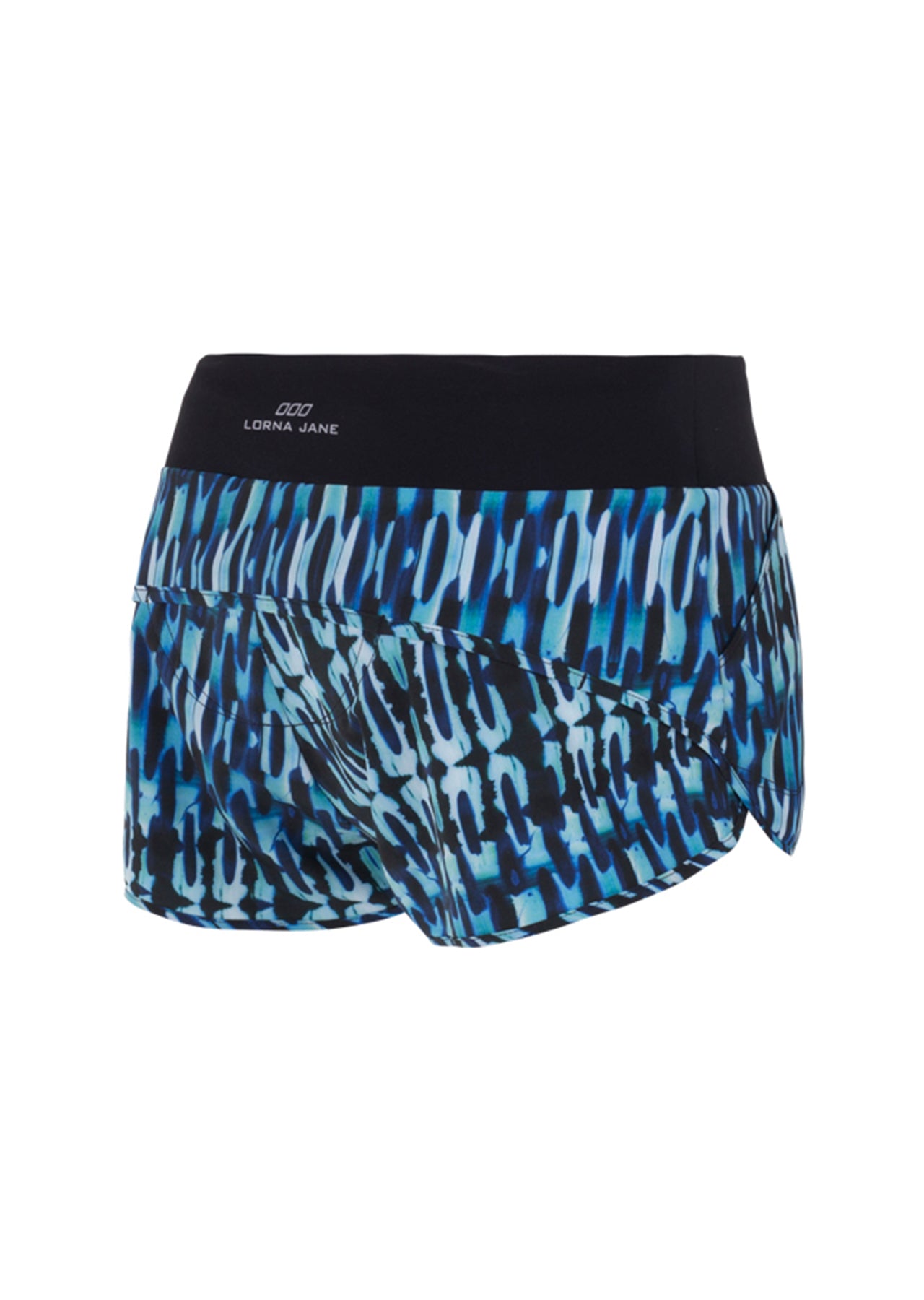 Lorna Jane Glamour Run Shorts - Black Multi