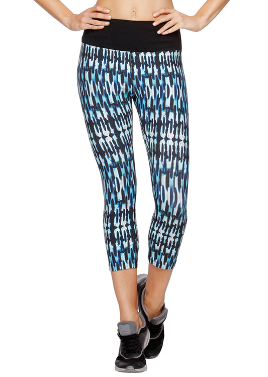 Lorna Jane Glamour 7/8 Tight - Black Multi