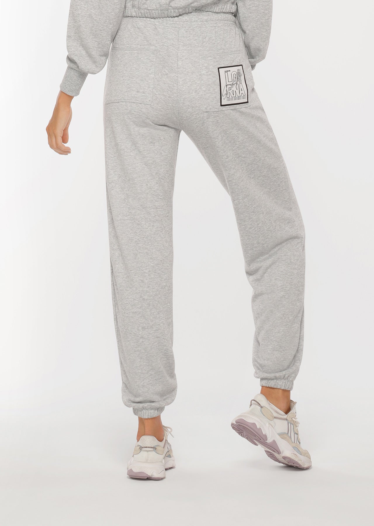 Lorna Jane Swagger Track Pants - Light Grey Marl