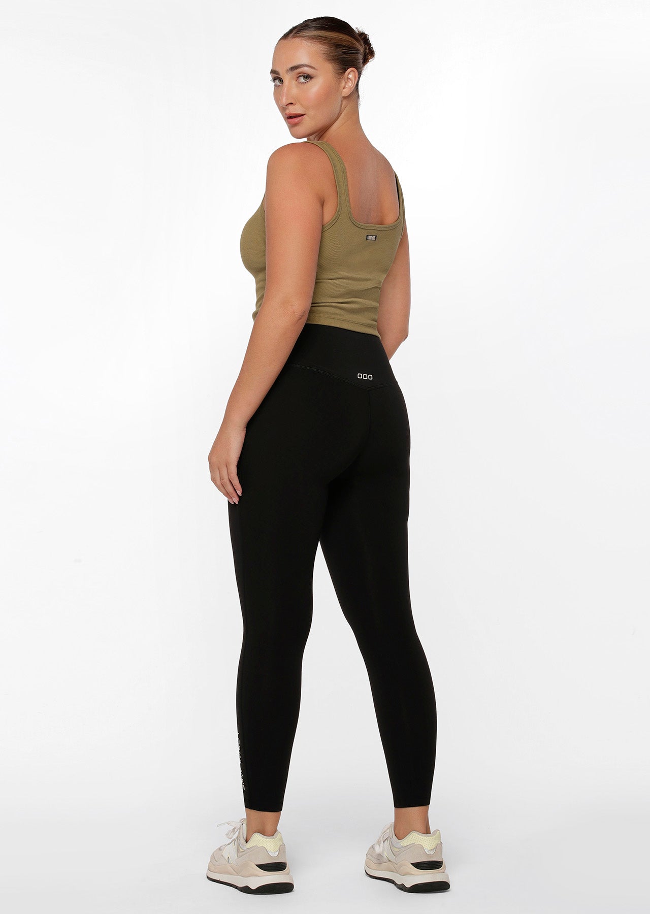 Lorna Jane Push On Cropped Tank - Olive