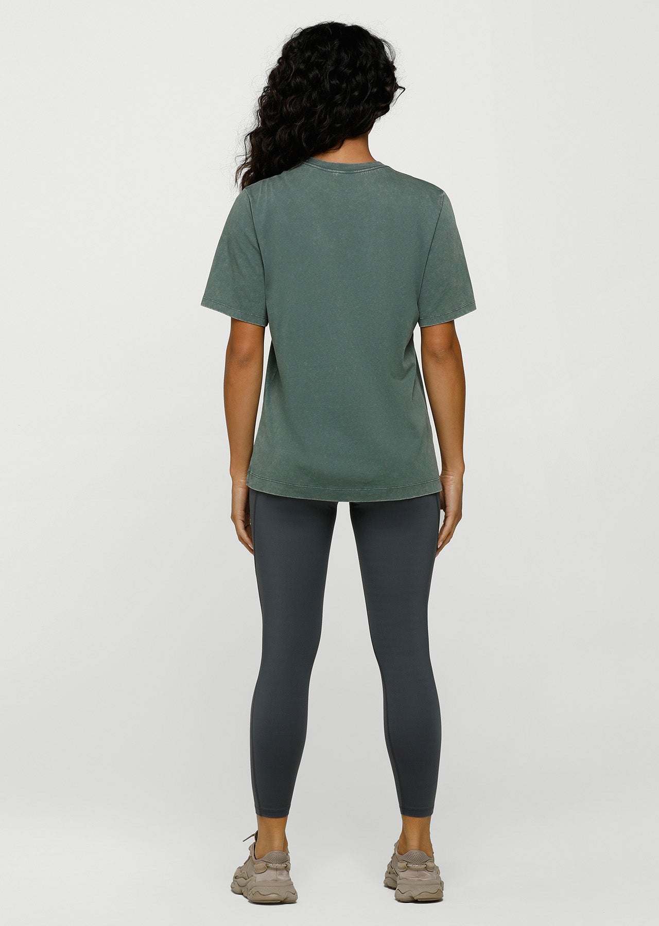 Lorna Jane Speedway Oversized Tee - Washed Military