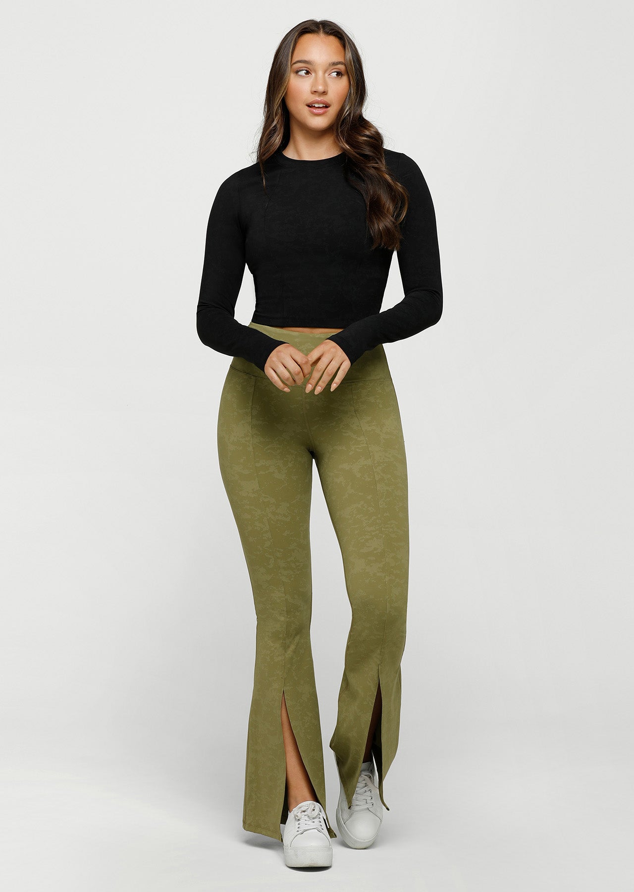 Lorna Jane Elements Long Sleeve Top - Washed Black