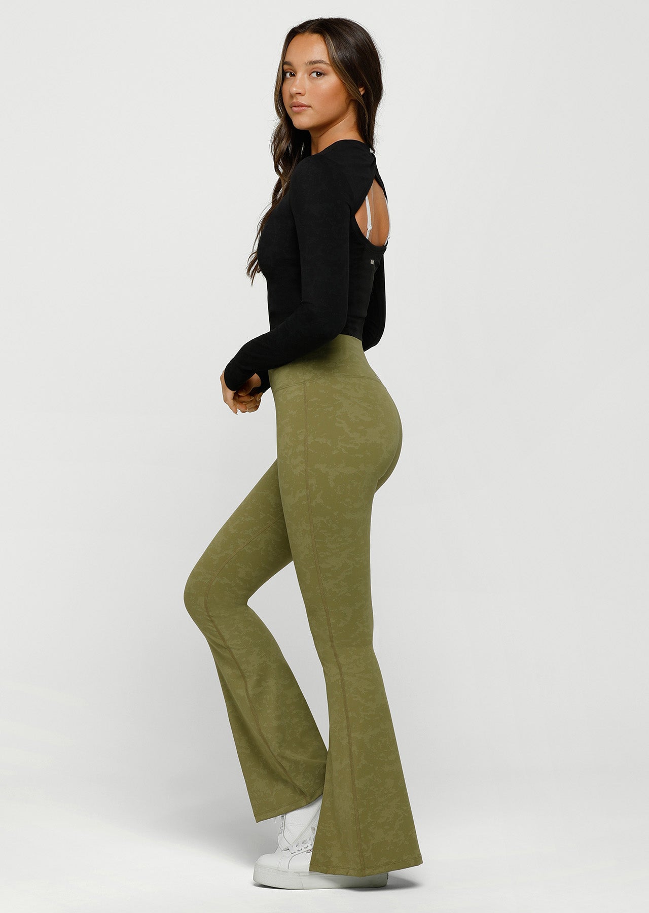 Lorna Jane Elements Long Sleeve Top - Washed Black