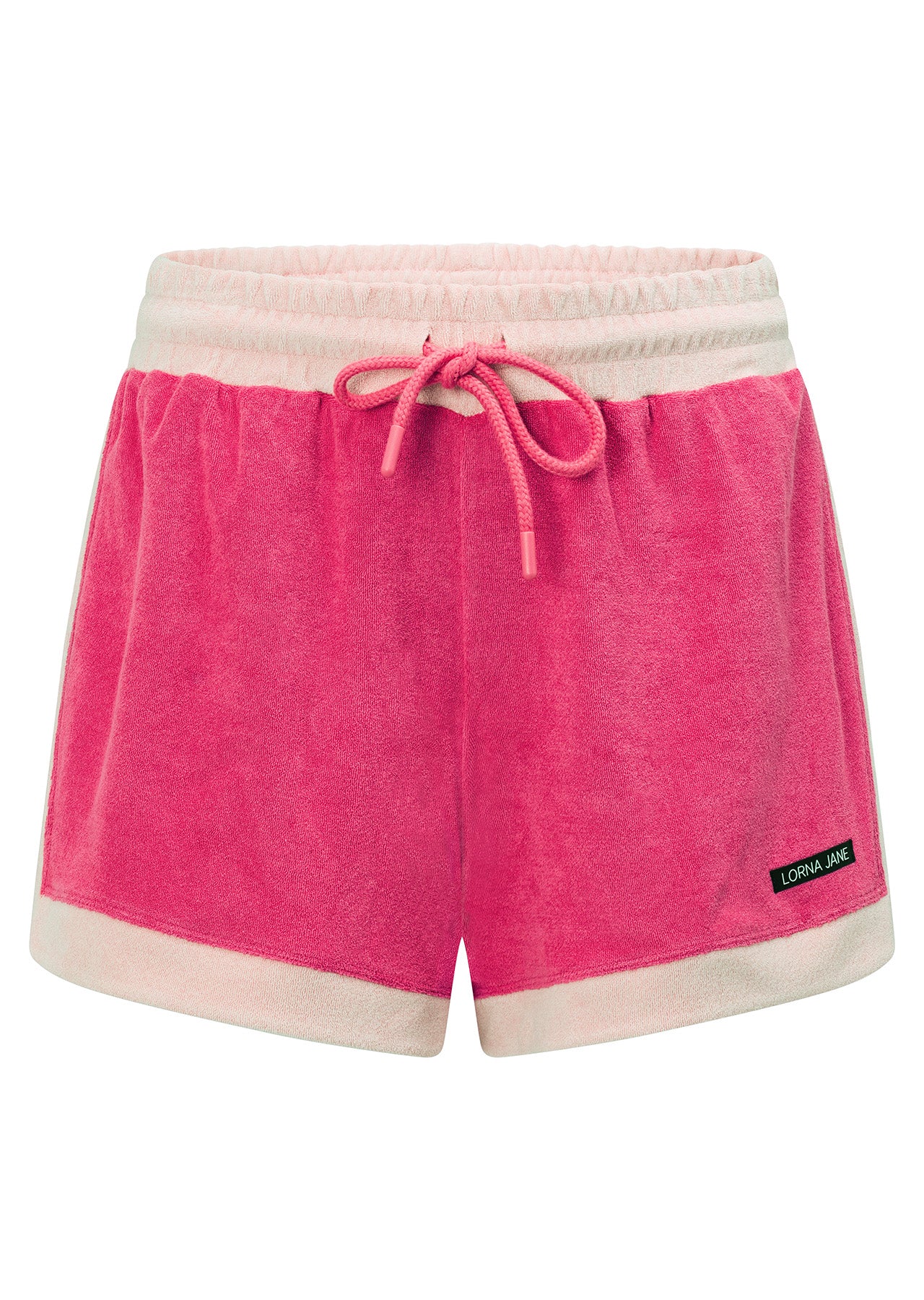 Lorna Jane Terry Towelling Shorts - Babin Pink