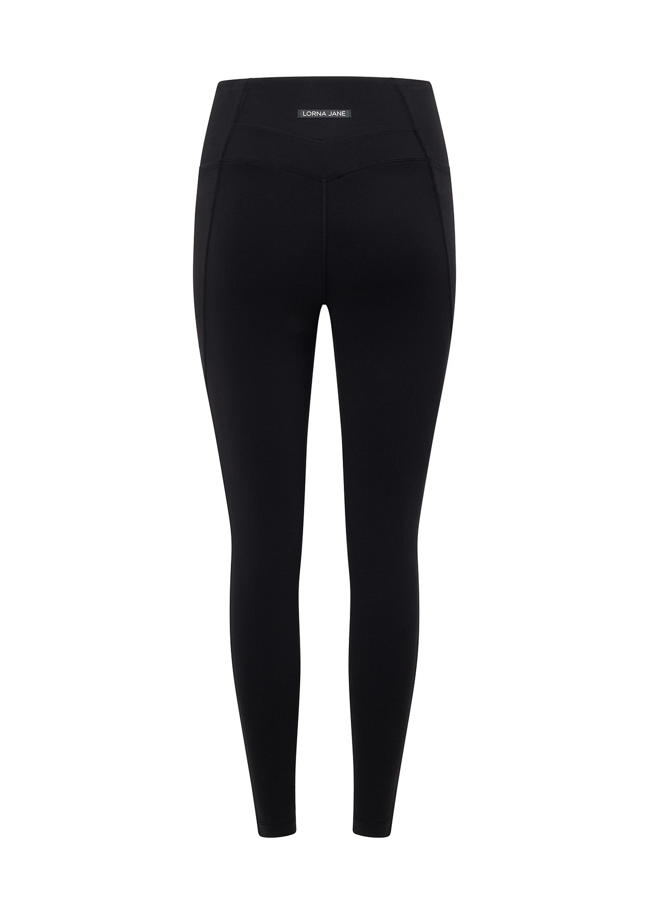 Lorna Jane Zip Pocket Recycled Stomach Support Ankle Biter Leggings - Black