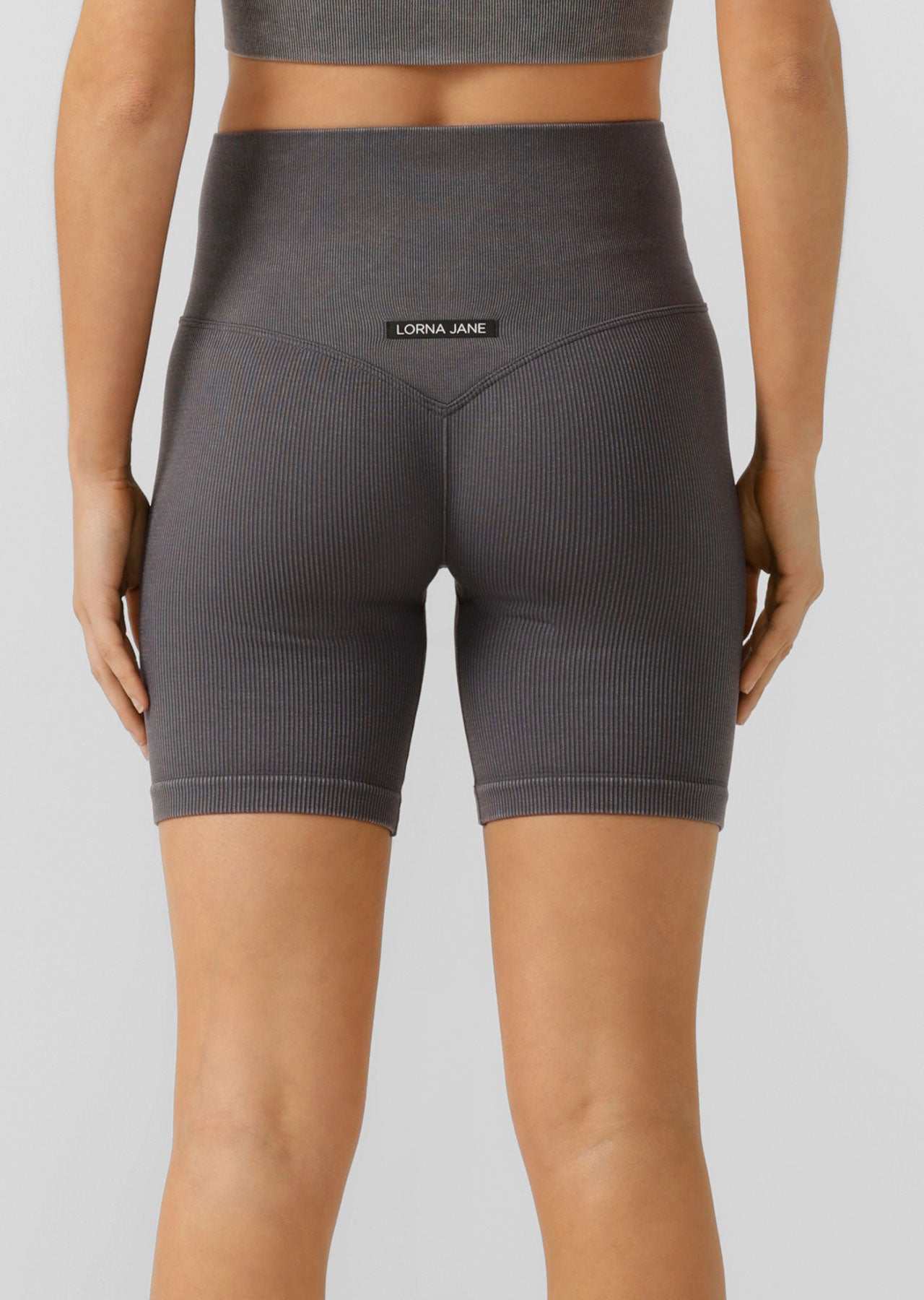 Lorna Jane Tempo Seamless Bike Shorts - Washed Titanium