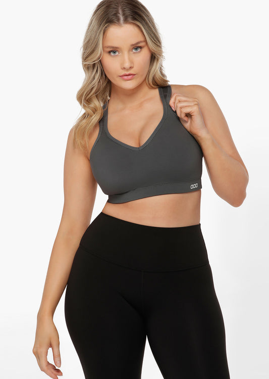 Lorna Jane Hold And Mould Sports Bra - Titanium