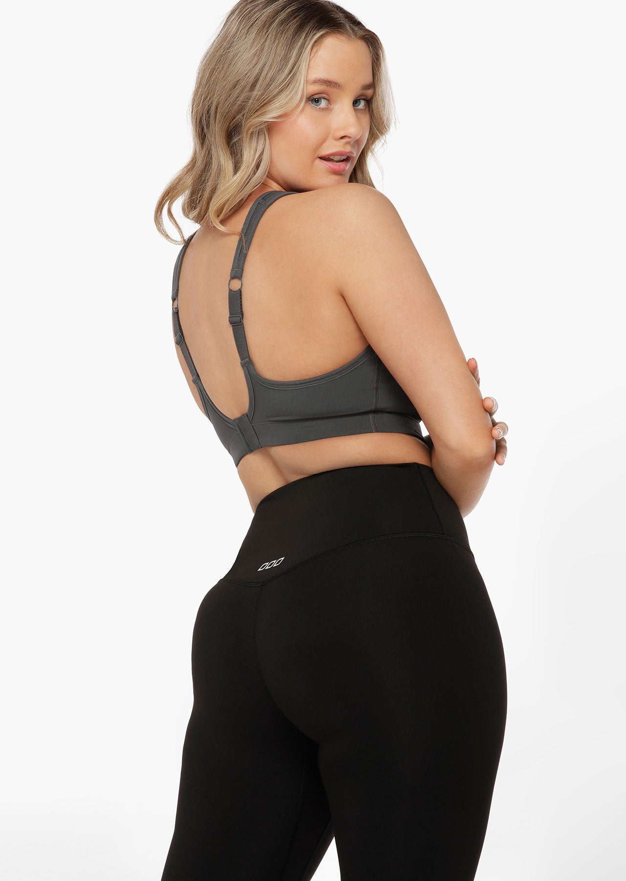 Lorna Jane Hold And Mould Sports Bra - Titanium