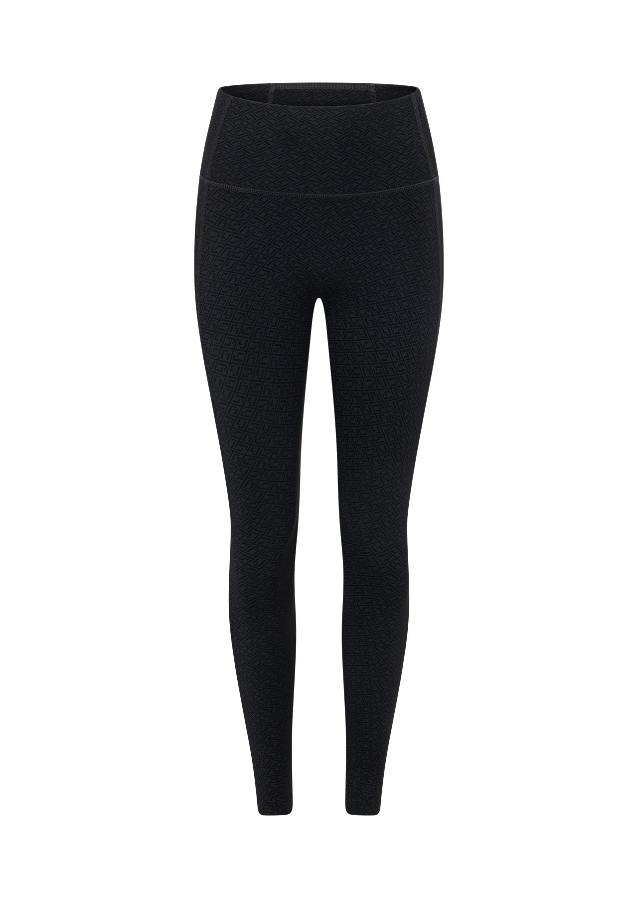 Lorna Jane Refine No Ride Ankle Biter Leggings - Black Monogram Print